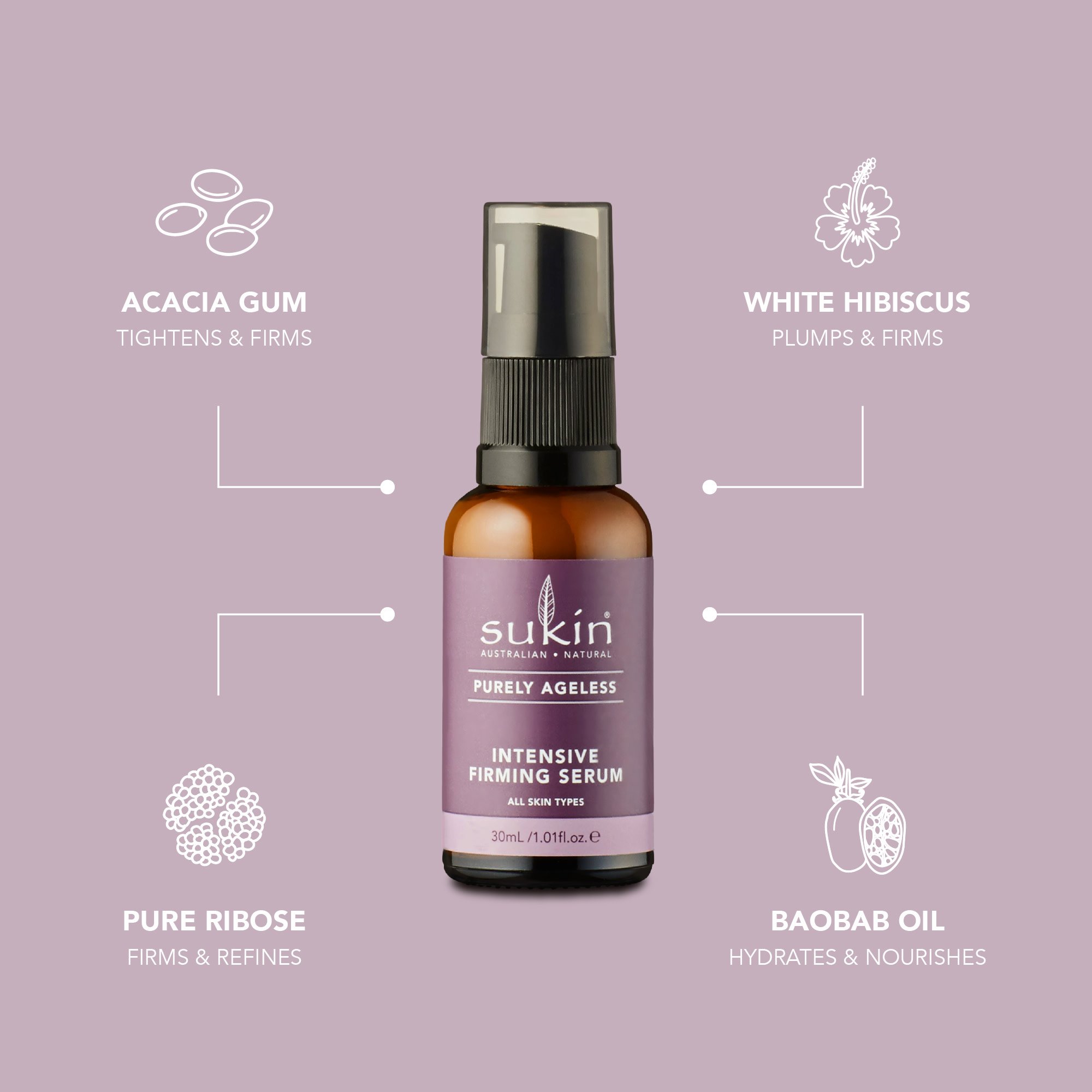 Sukin Purely Ageless Intensive Firming Serum 30ml - Image 15