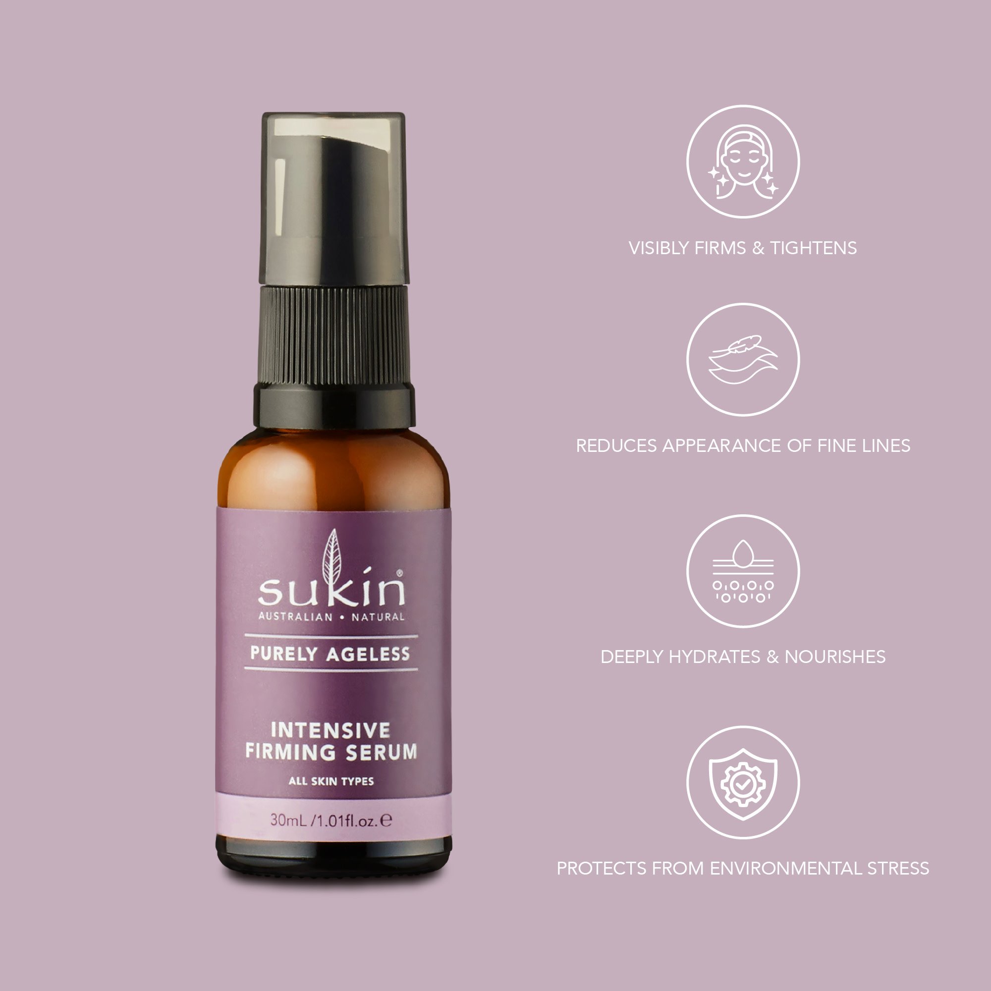 Sukin Purely Ageless Intensive Firming Serum 30ml - Image 14
