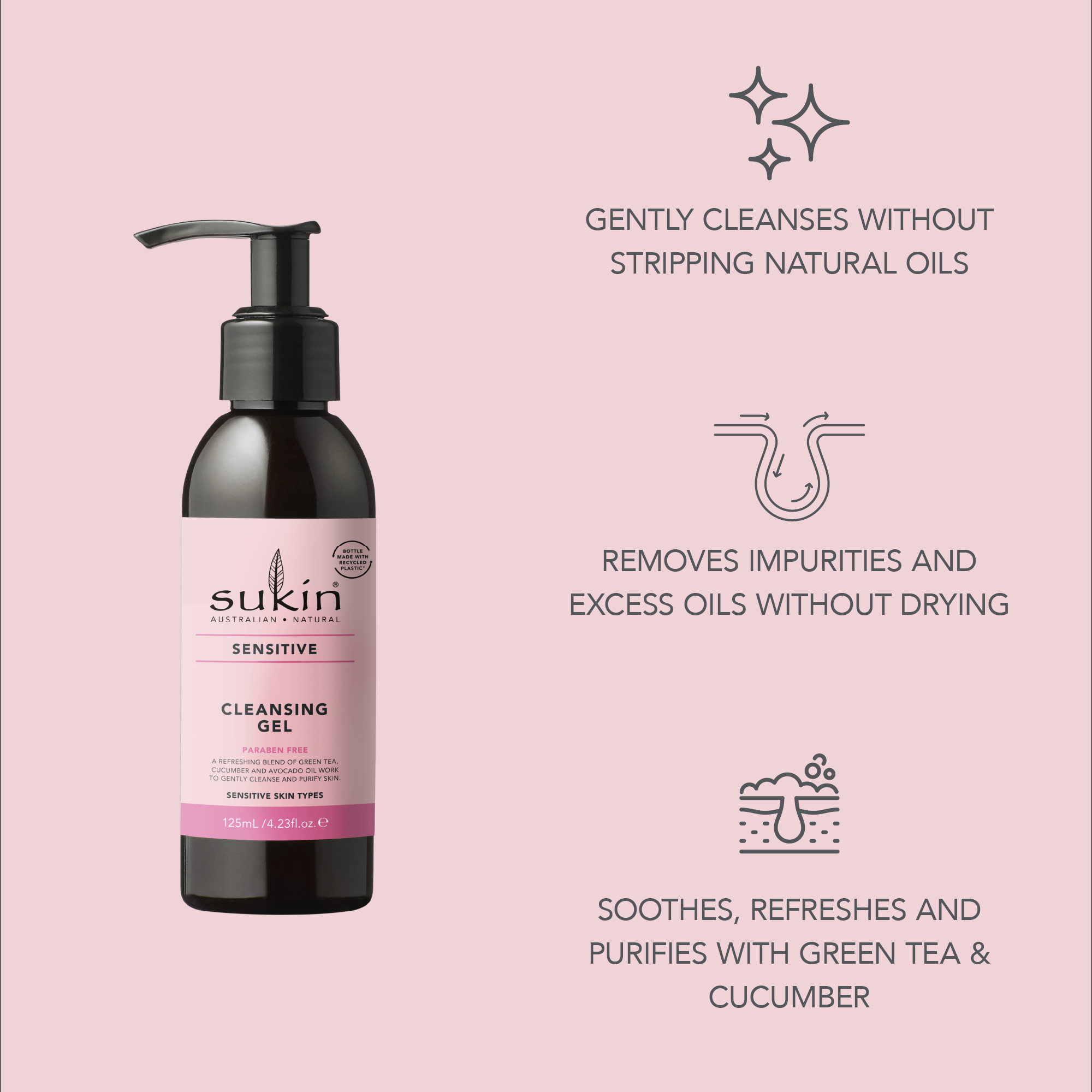 Sukin Sensitive Cleansing Gel 125ml - Image 8