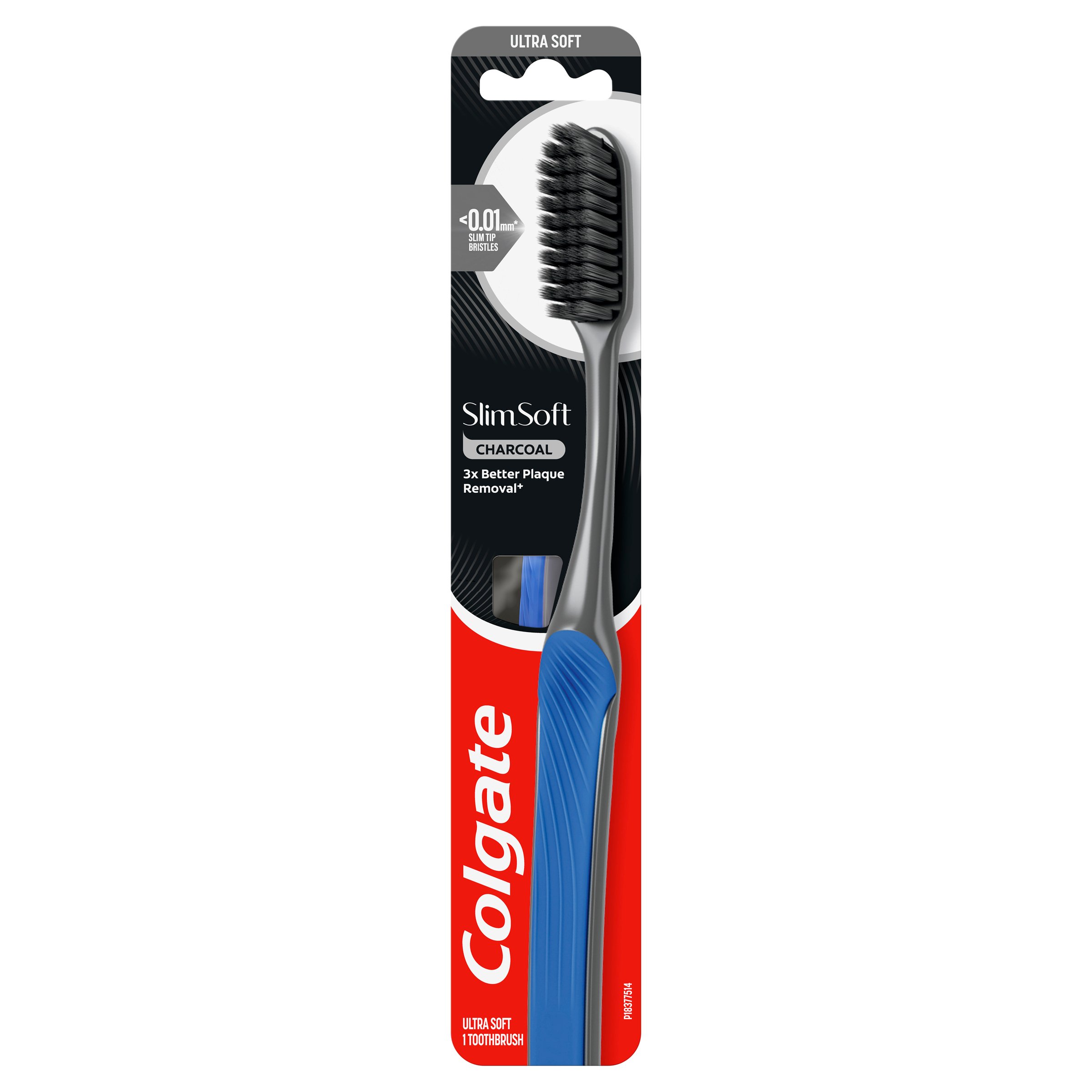 Colgate Slim Soft Charcoal Toothbrush Soft 1 each - Image 1