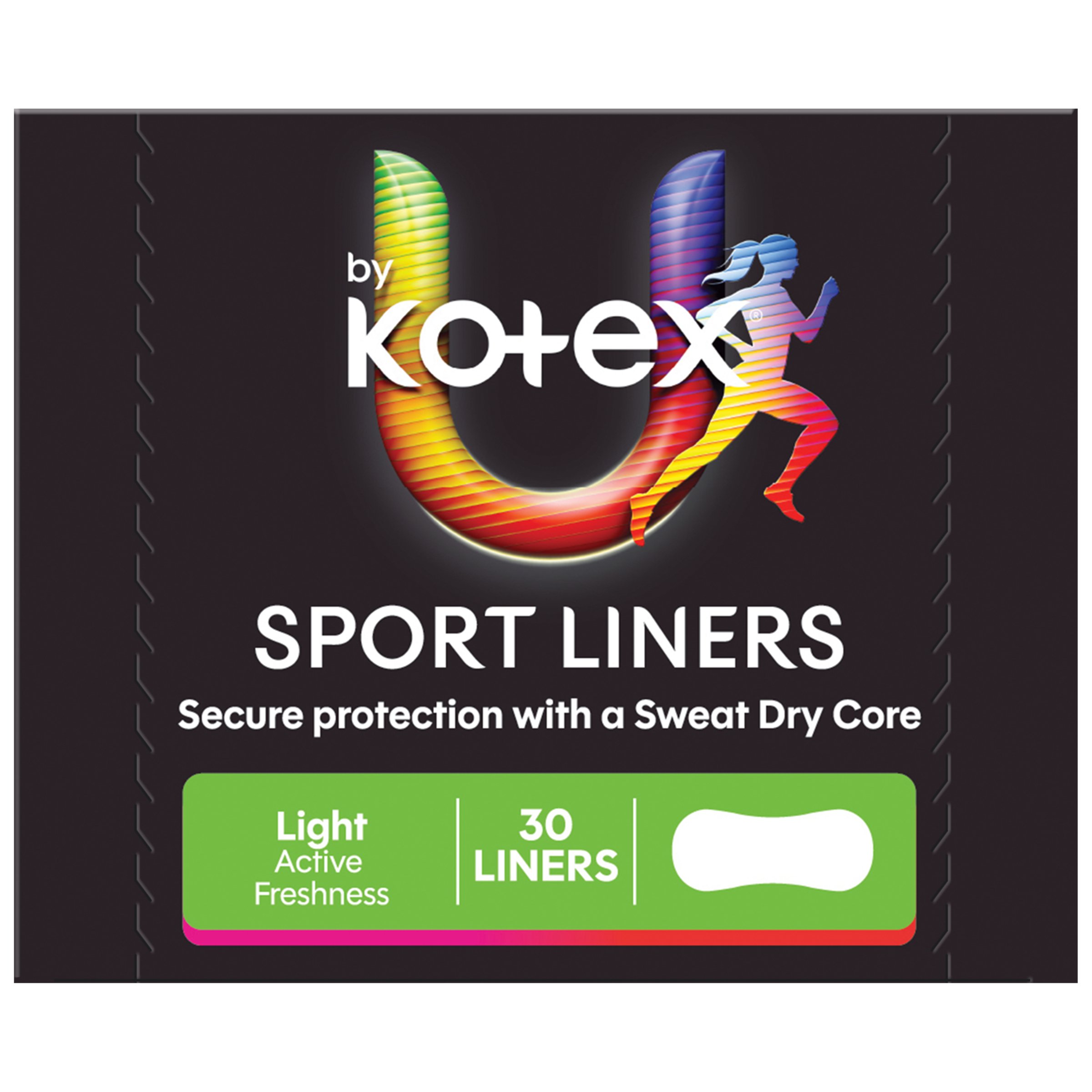 U by Kotex Liners Feminine Sport 30 pack - Image 2
