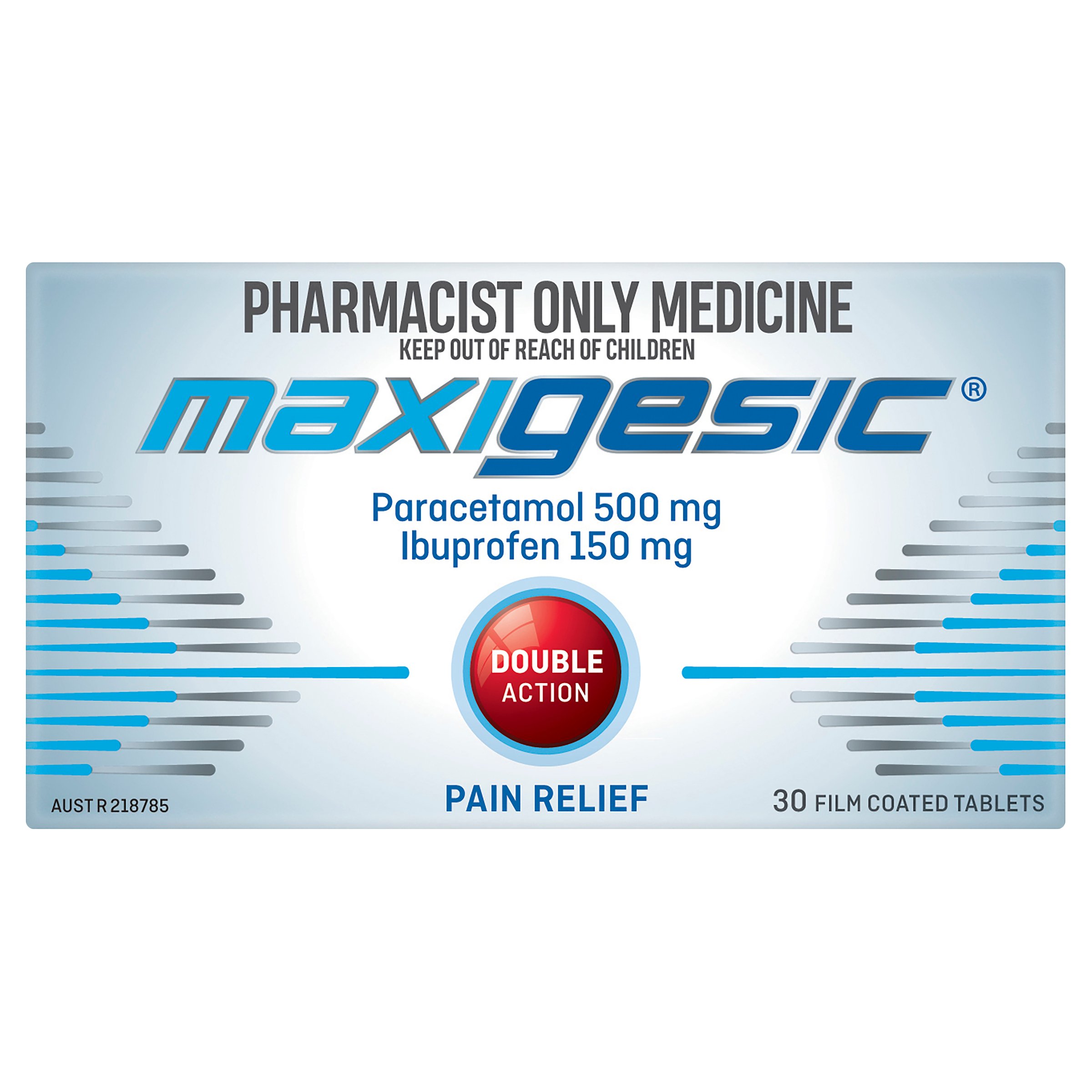 Maxigesic Paracetamol + Ibuprofen 150mg - 30 tablets - Image 1