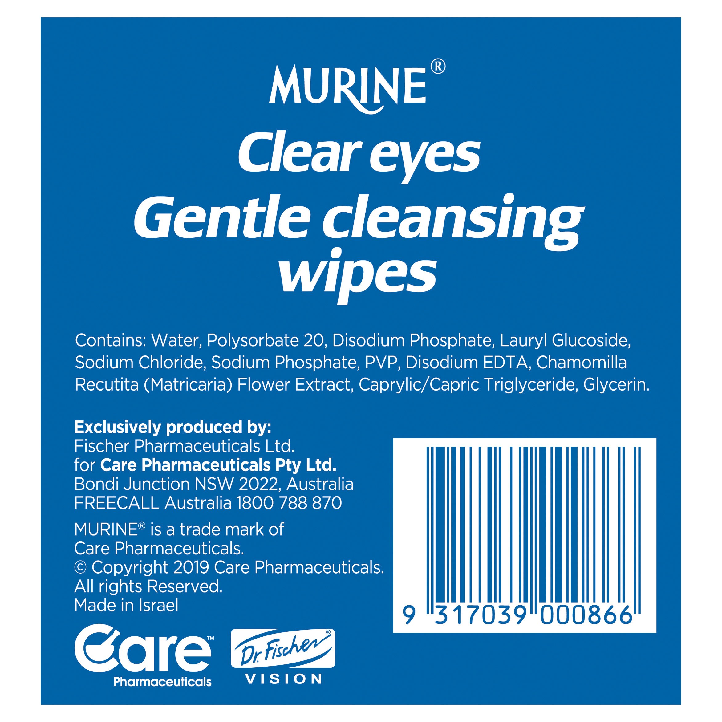 Murine Clear Eyes Wipes 30 sachets - Image 3