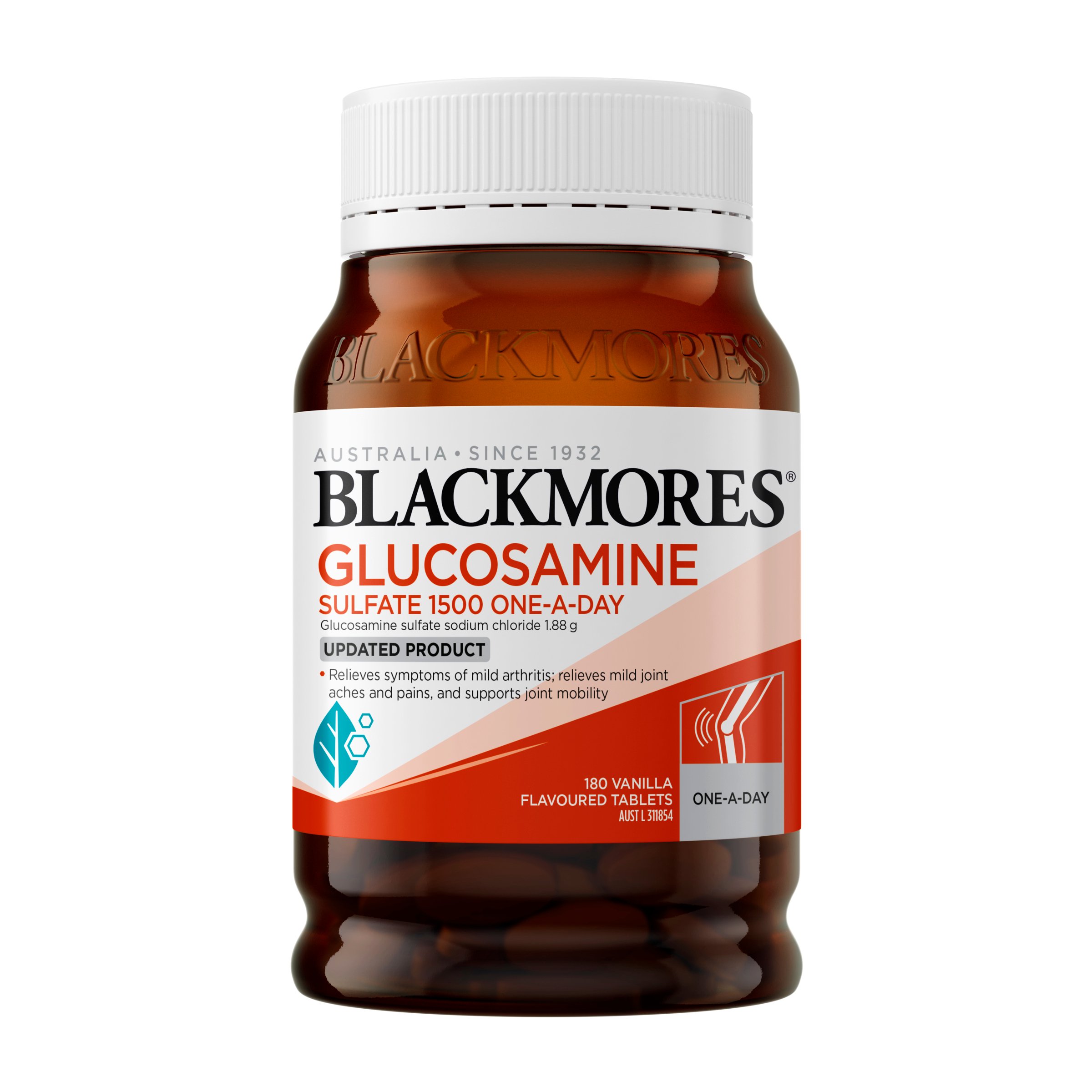 Blackmores Glucosamine Sulfate Complex 1500mg - 180 tablets - Image 1
