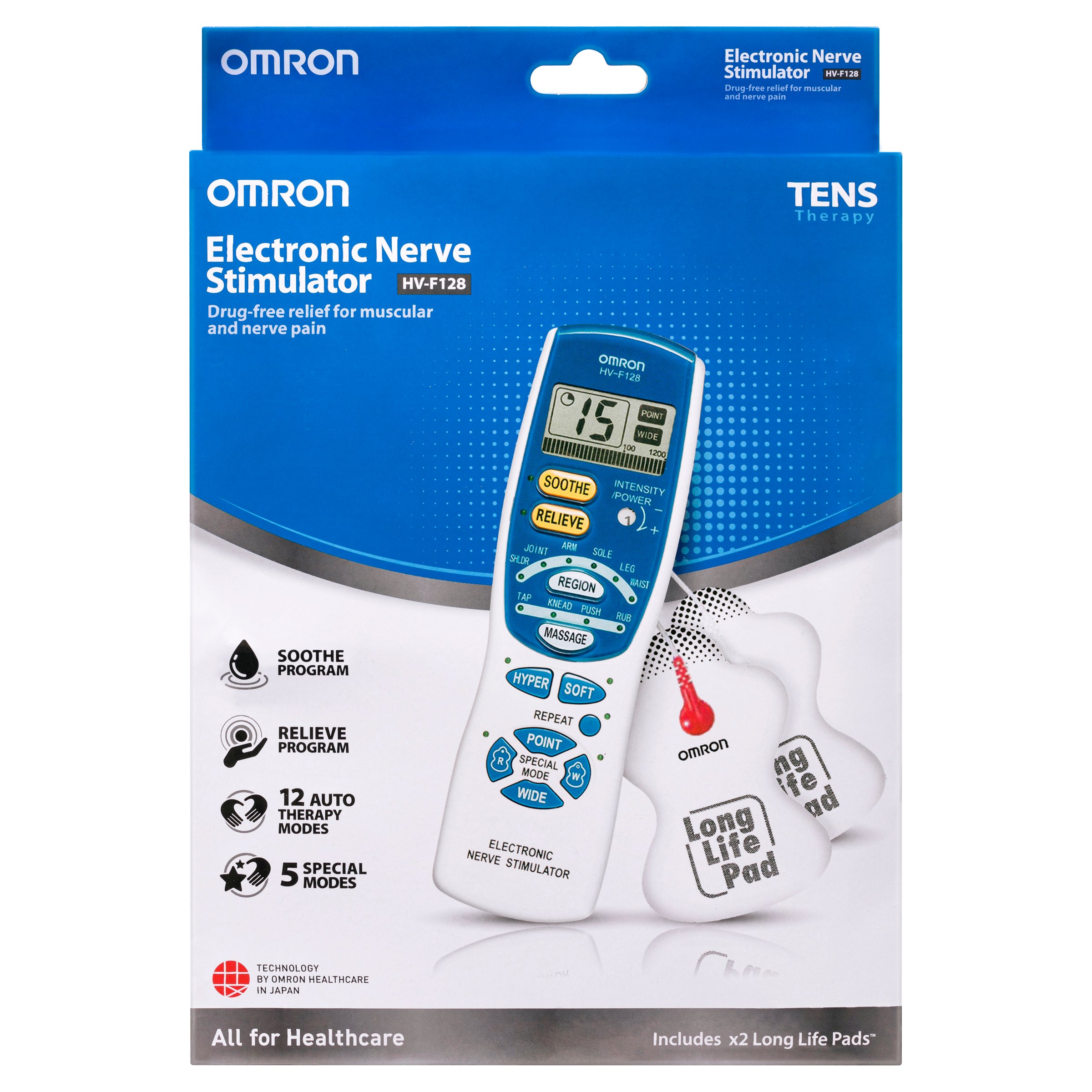 Omron T.E.N.S Therapy Device HV-F128 - 1 unit - Image 1