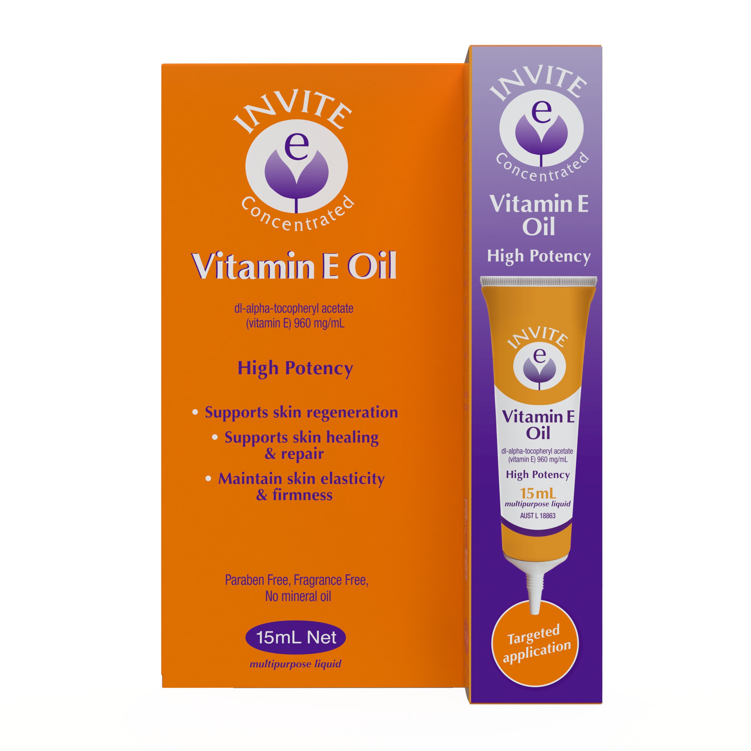 Invite E Vitamin E Oil 15ml - Image 1
