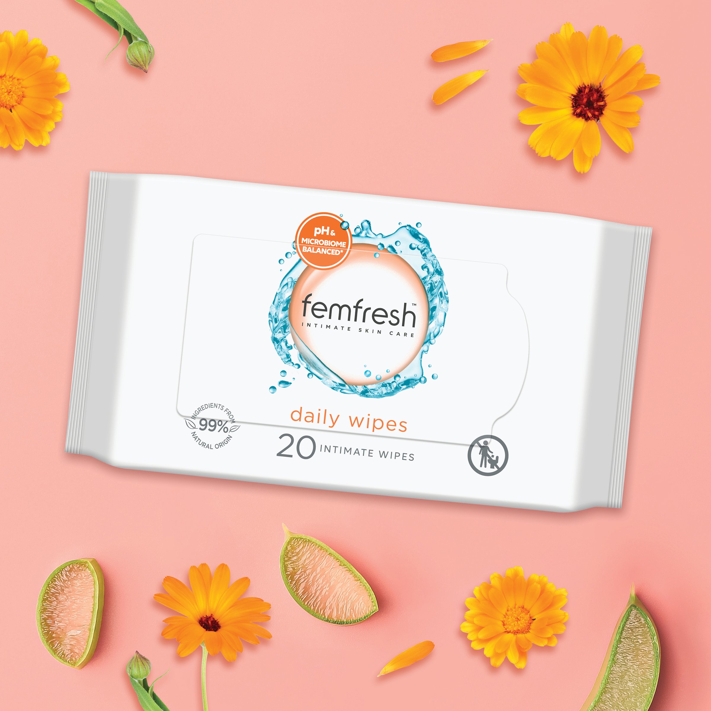 Femfresh Intimate Hygiene Cleansing Wipes 20 pack - Image 9