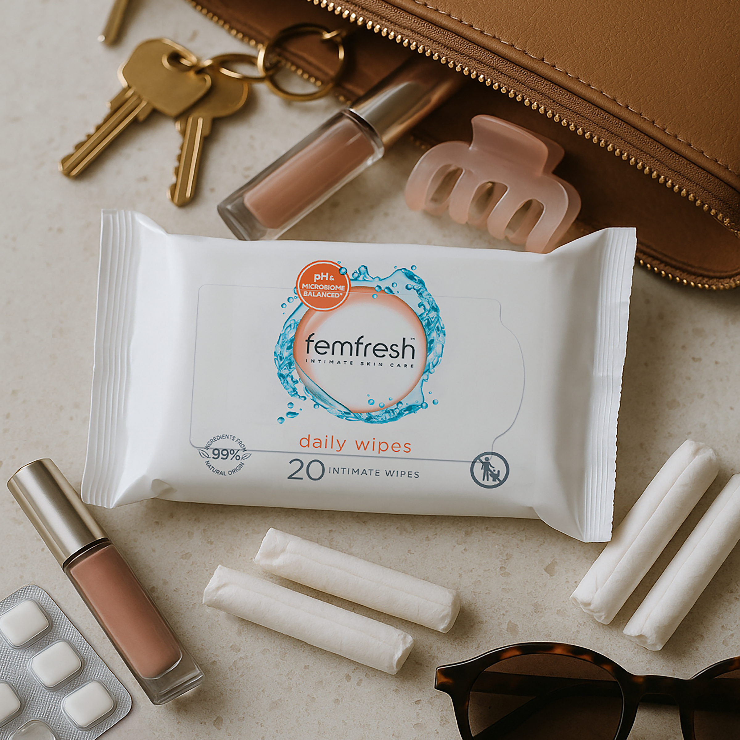 Femfresh Intimate Hygiene Cleansing Wipes 20 pack - Image 6