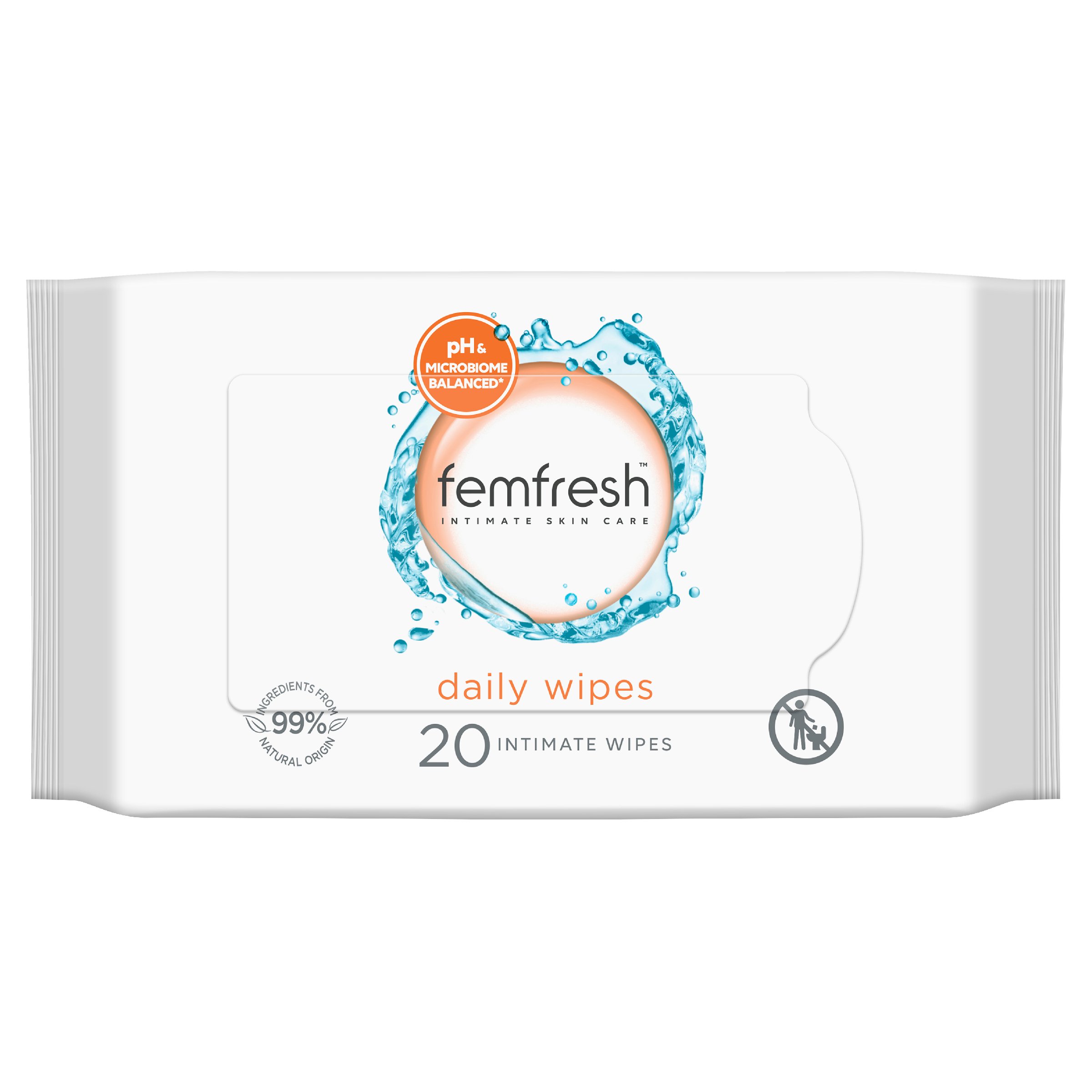 Femfresh Intimate Hygiene Cleansing Wipes 20 pack - Image 1
