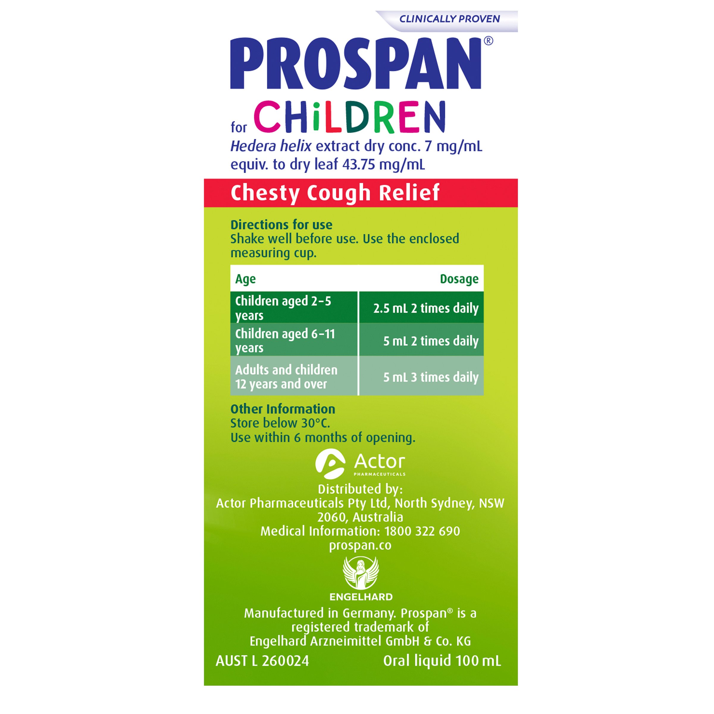 Prospan for Children Chesty Cough Relief 100ml - Image 3