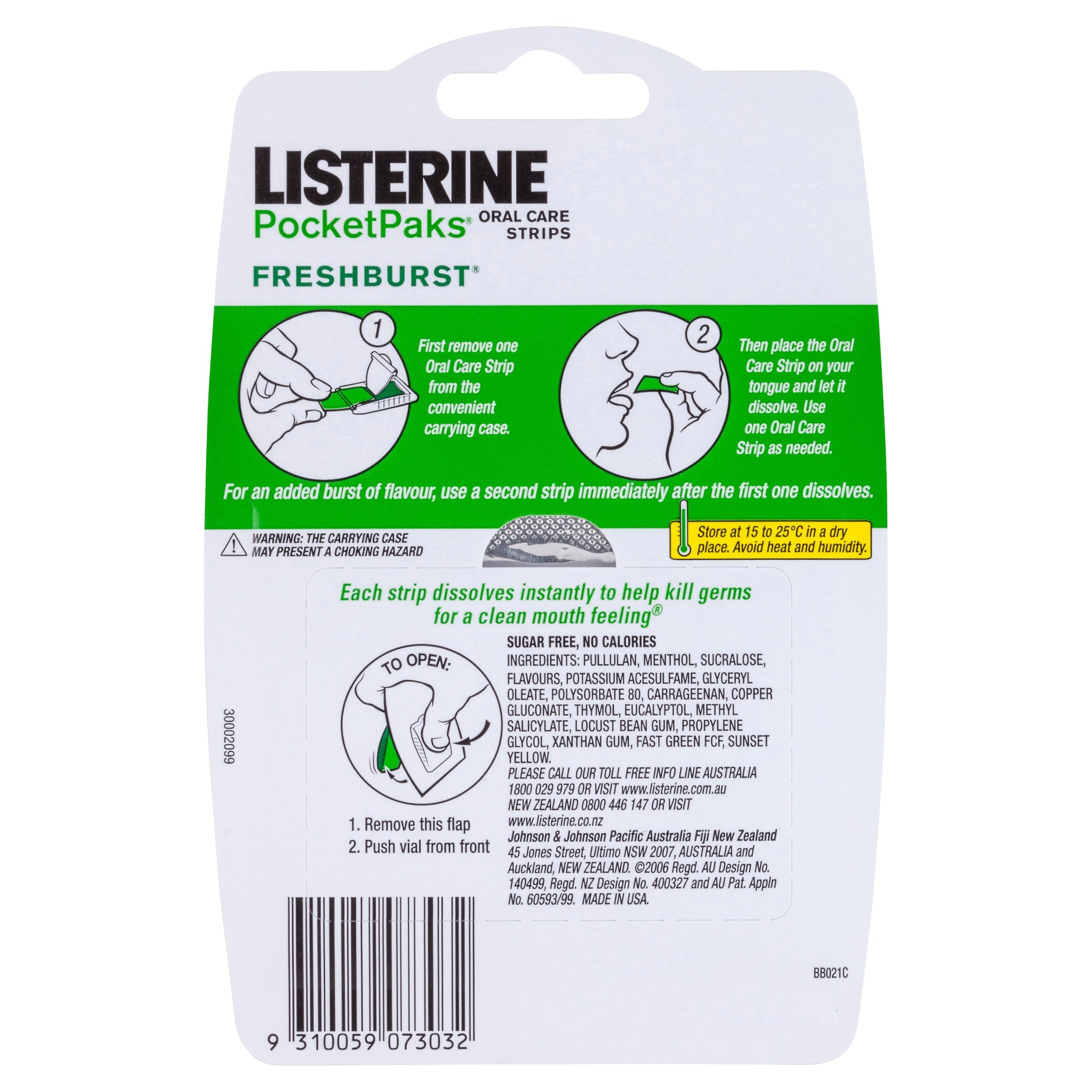 Listerine PocketPak Fresh Burst 72 strips - Image 2