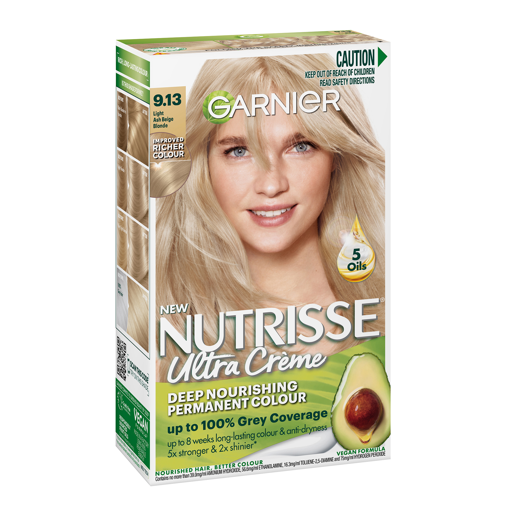 Garnier Nutrisse 9.13 Light Ash Beige Blonde 1 pack - Image 1