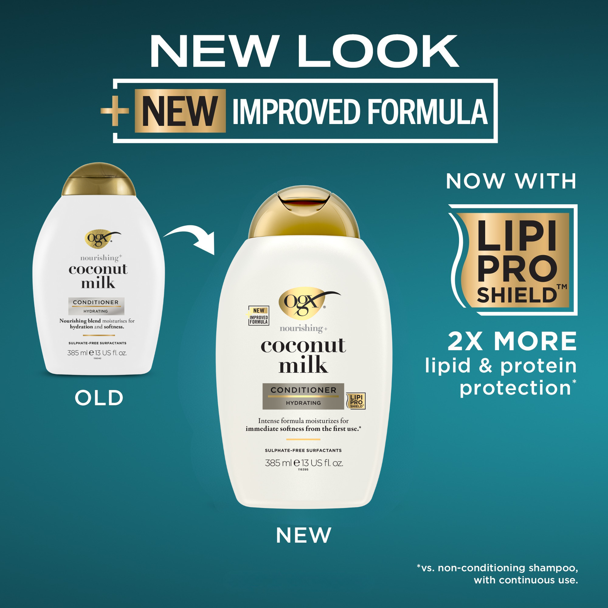 OGX Nourishing Coconut Milk Conditioner 385ml - Image 2