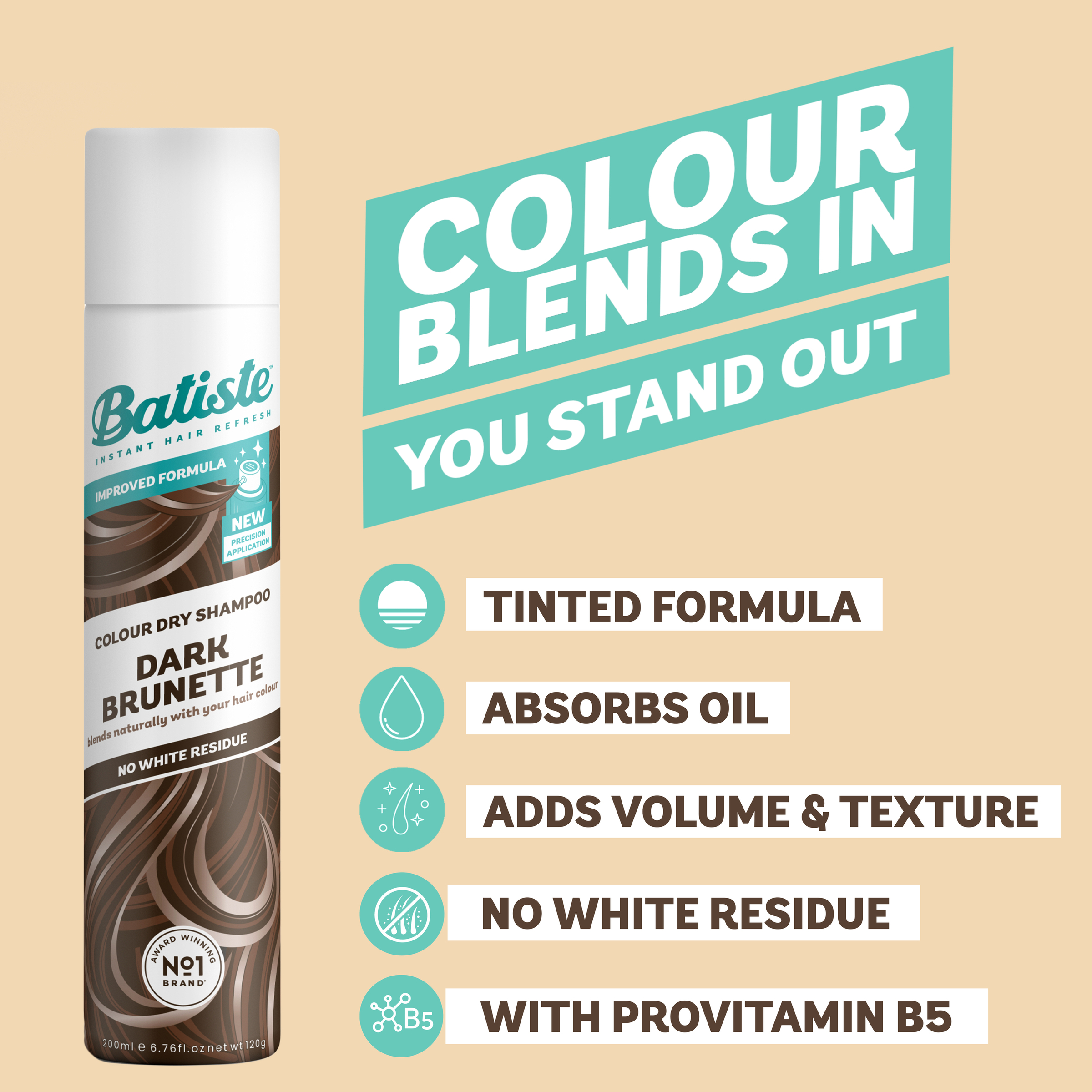 Batiste Dry Shampoo Divine Dark 200ml - Image 8