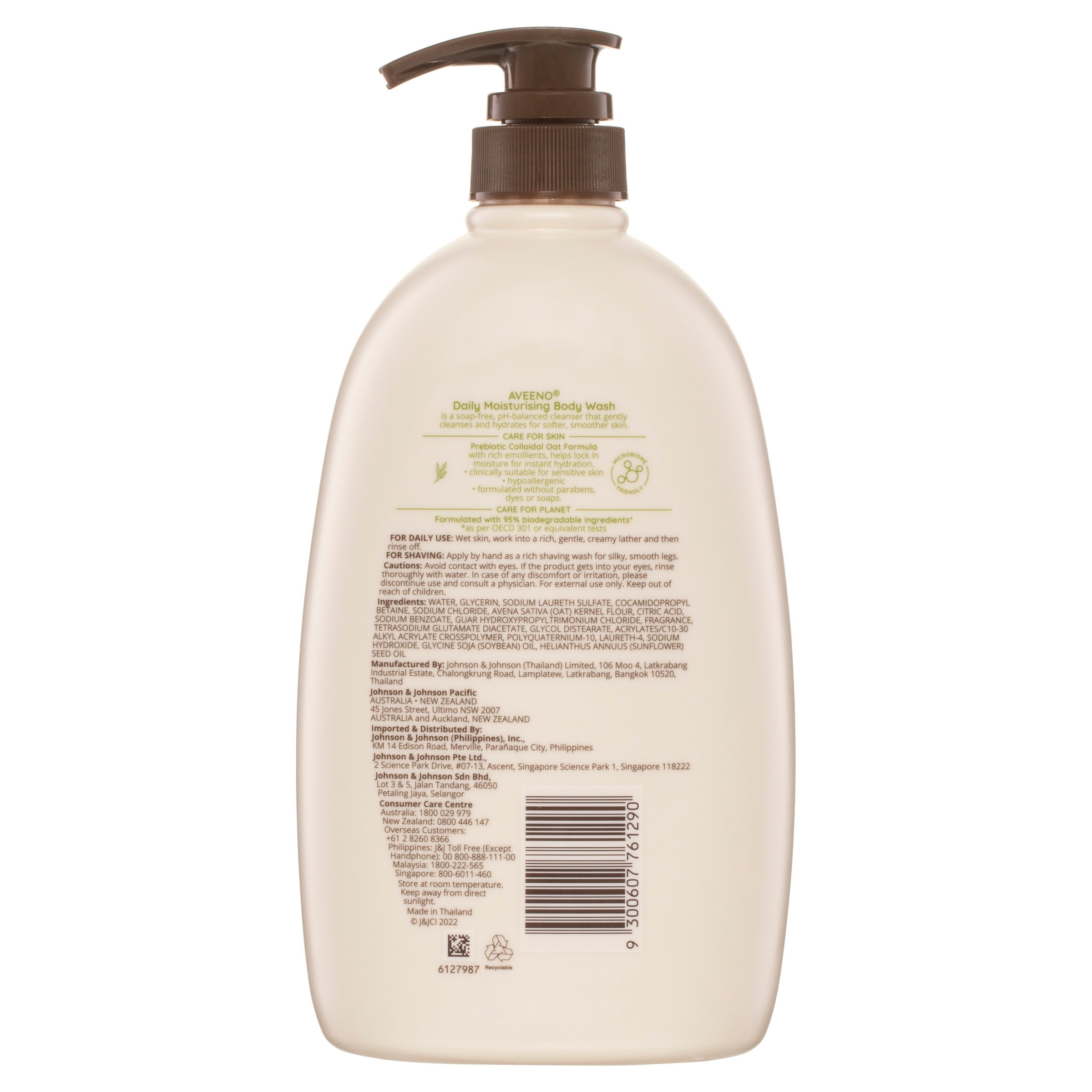 Aveeno Daily Moisturising Body Wash 1 litre - Image 2