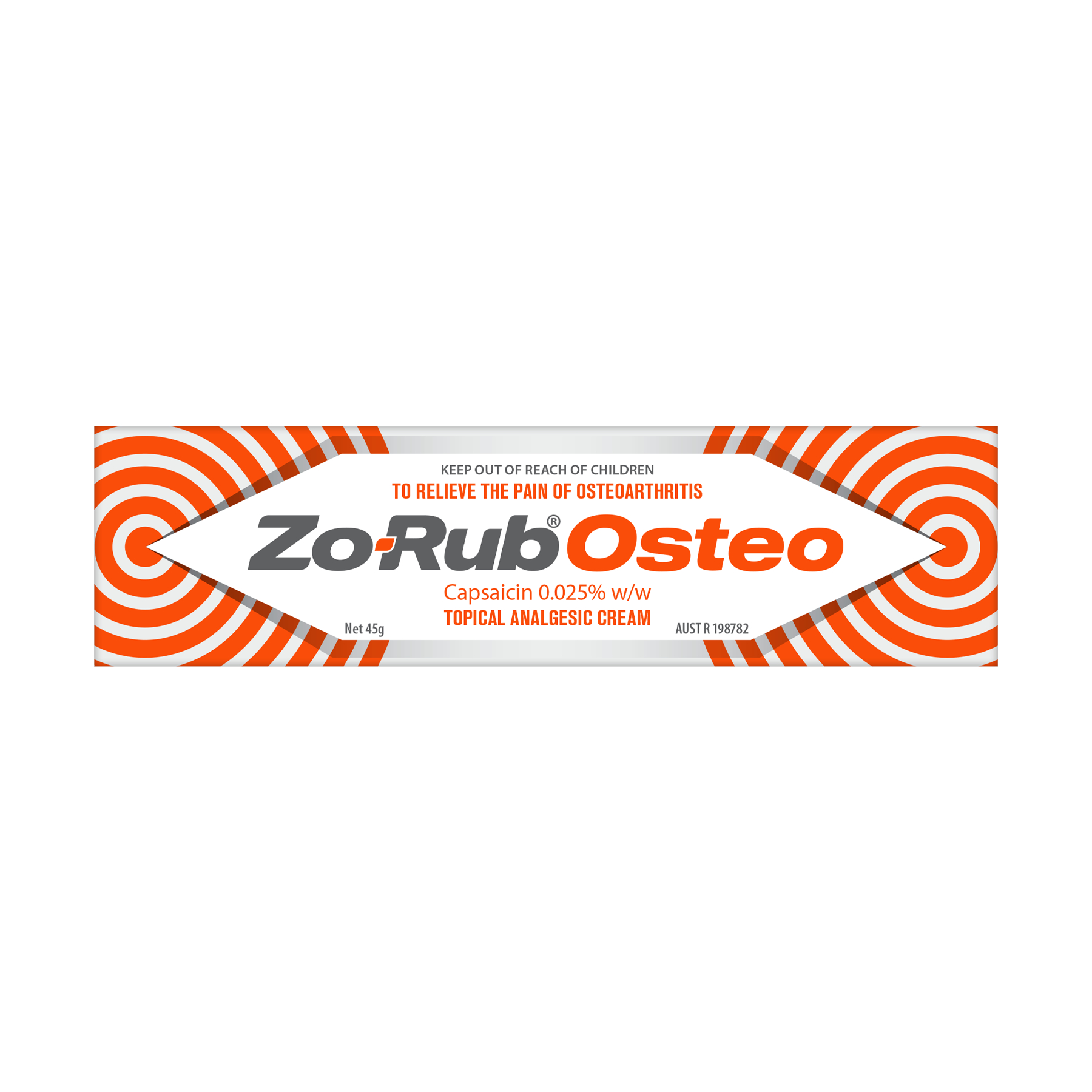 Zo-Rub OA Topical Analgesic Cream 0.025% - 45g - Image 1