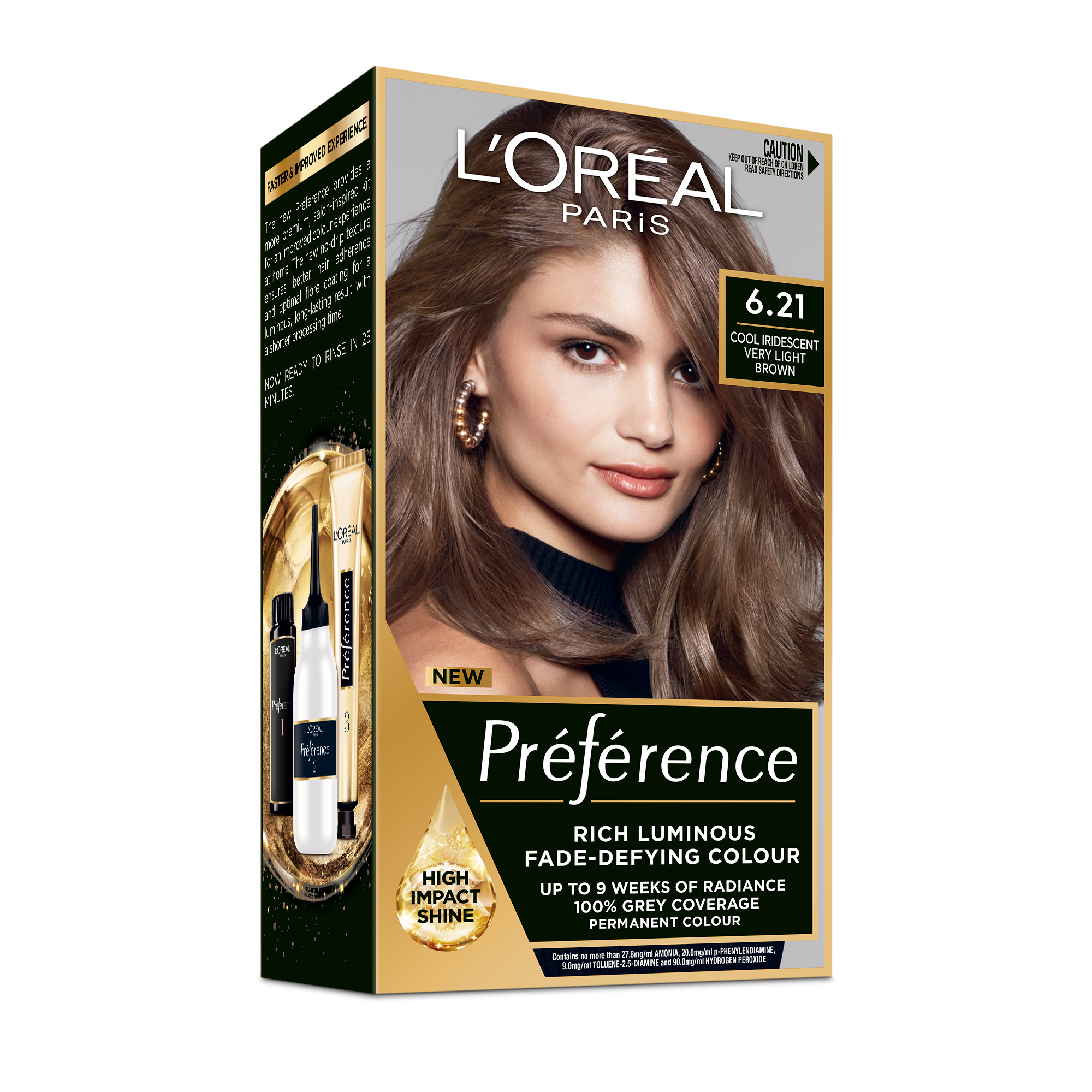 L'Oreal Paris Preference 6.21 Zurich Cool 1 each - Image 1