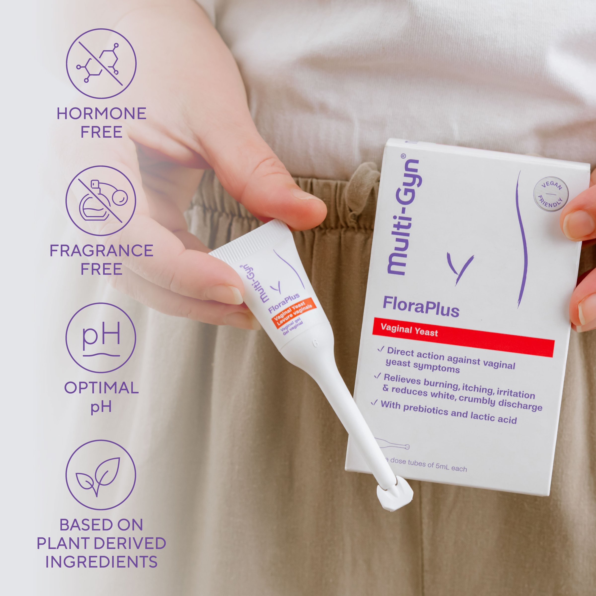 Multi-Gyn Flora Plus Single Dose Tubes 5ml - 5 pack - Image 7