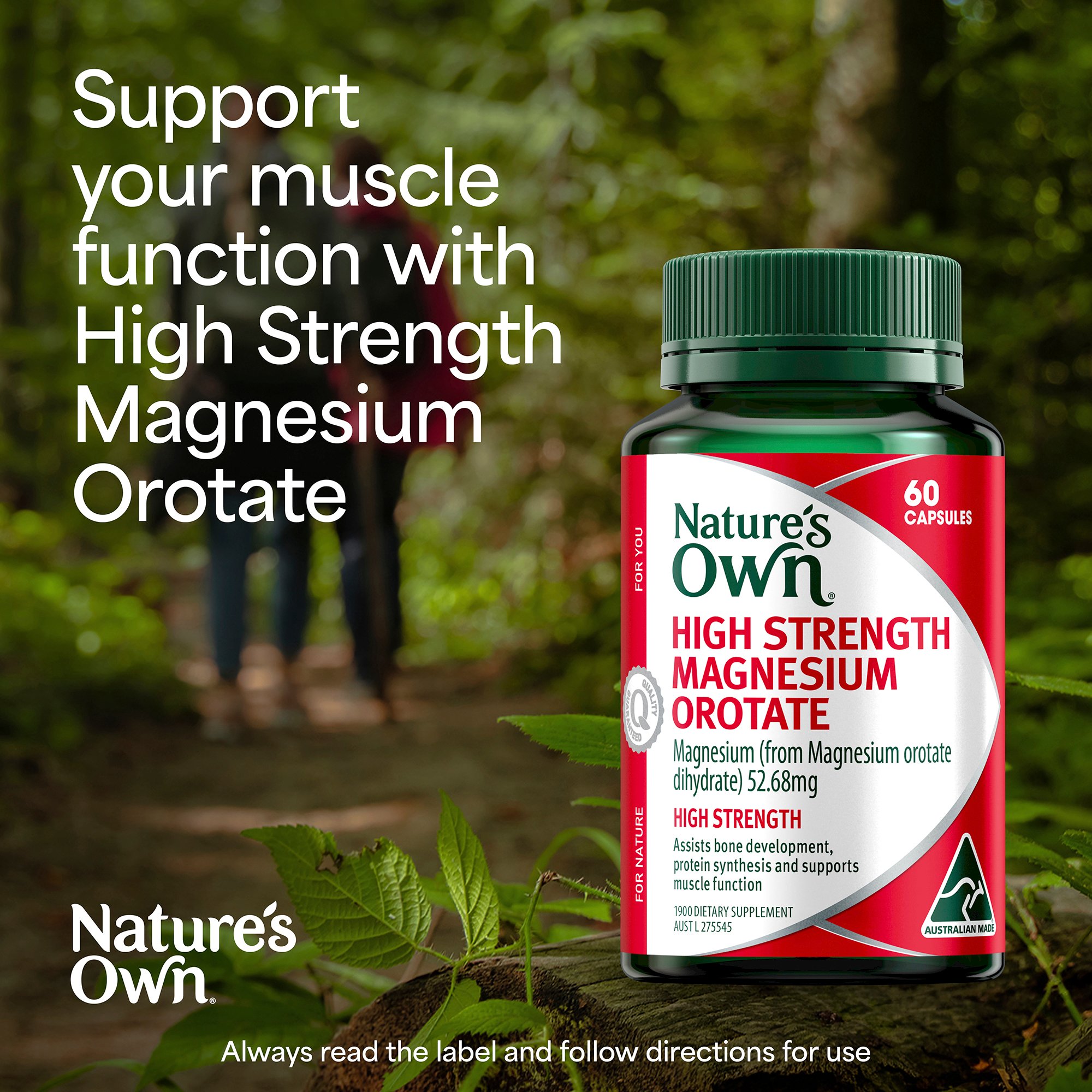Nature's Own High Strength Magnesium Orotate 60 capsules - Image 6