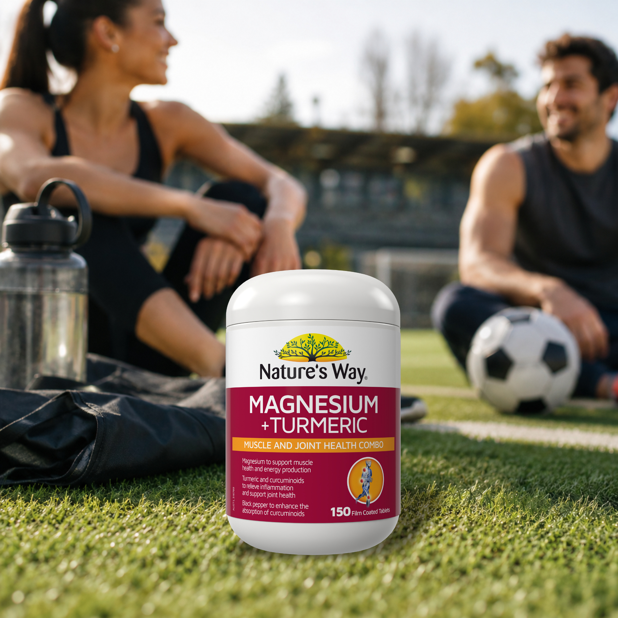 Nature's Way Magnesium + Turmeric 150 tablets - Image 4