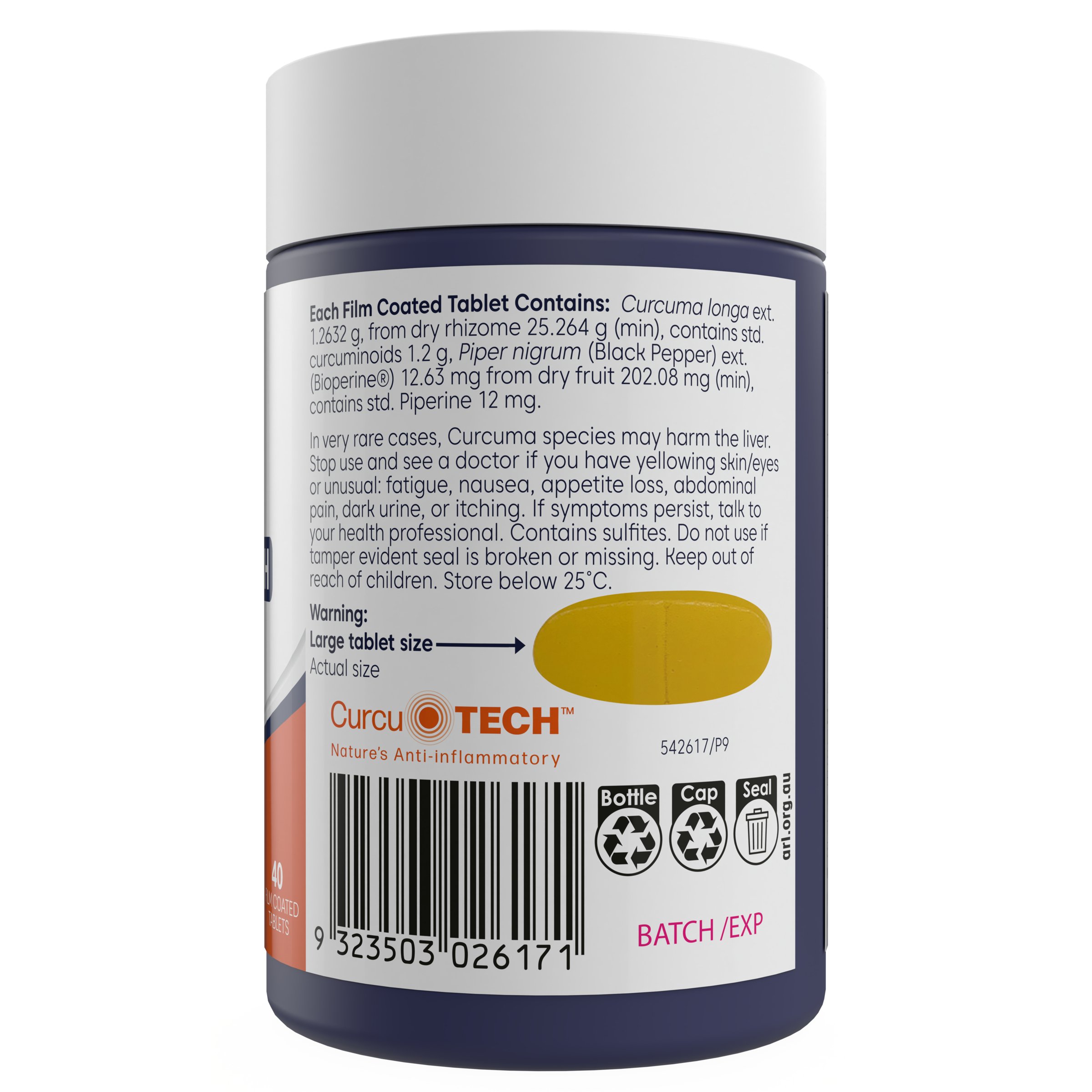 Bioglan Curcumin Double Strength 40 tablets - Image 3