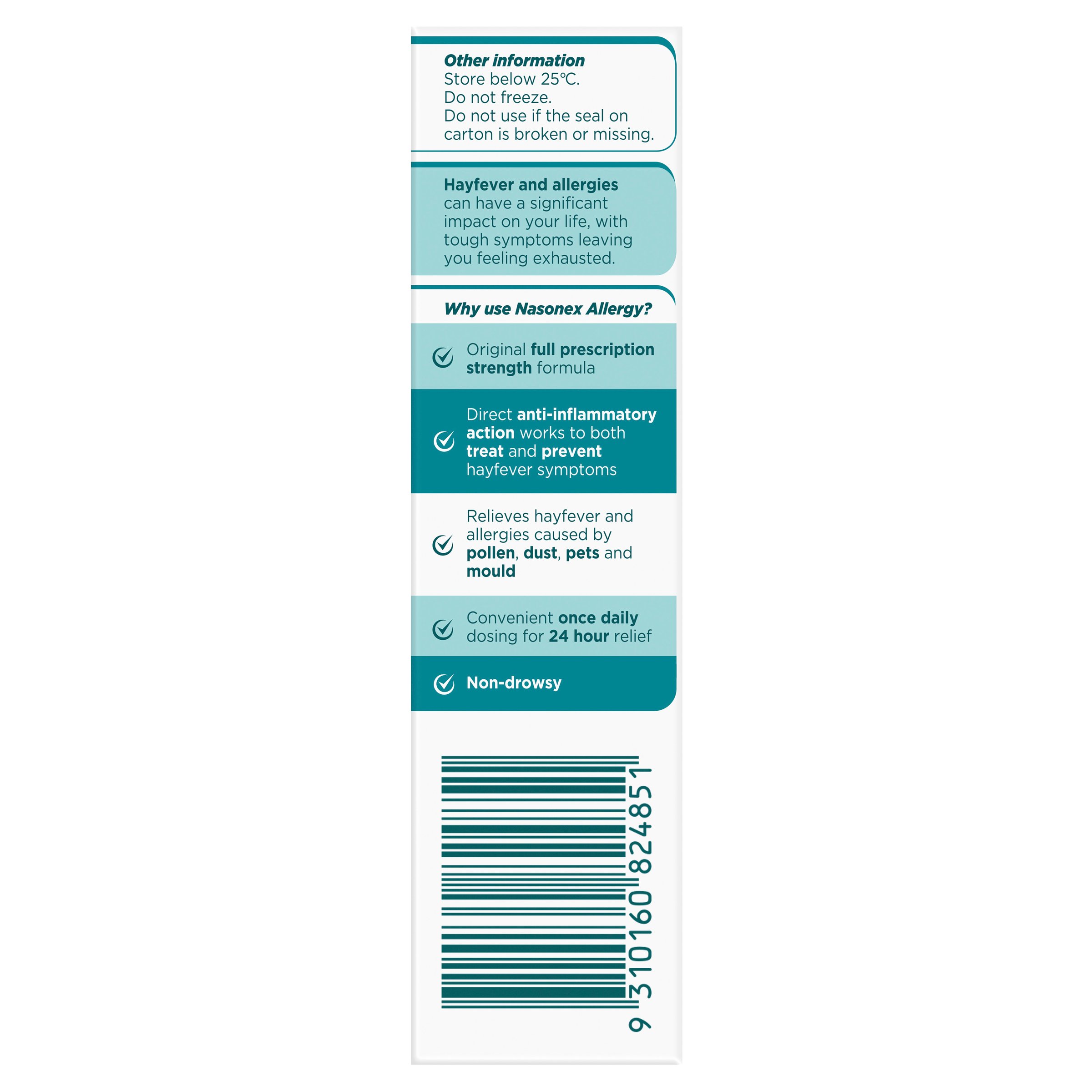 Nasonex Allergy Spray 140 Doses 2 pack - Image 3
