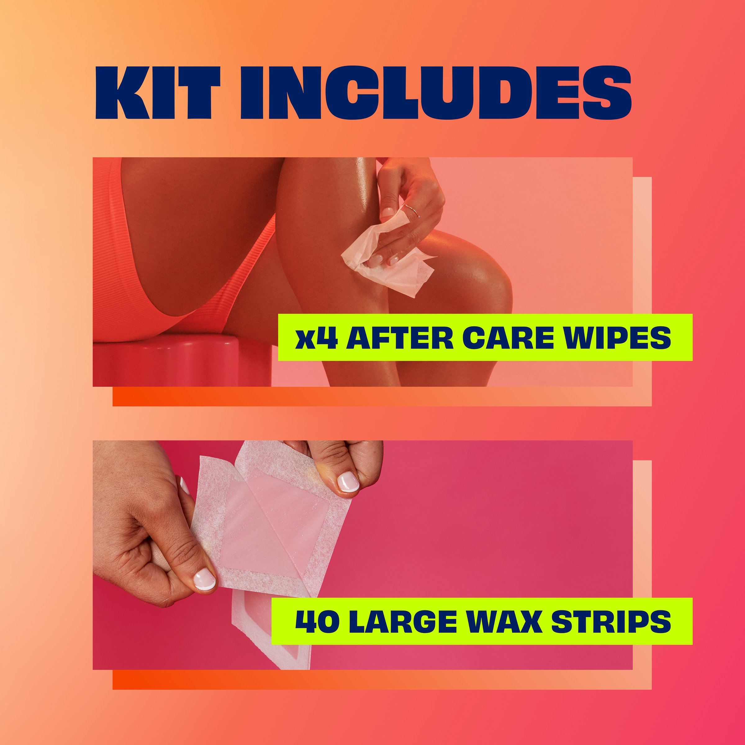 Nair Sensitive Wax Strips Large 40 strips - Image 6
