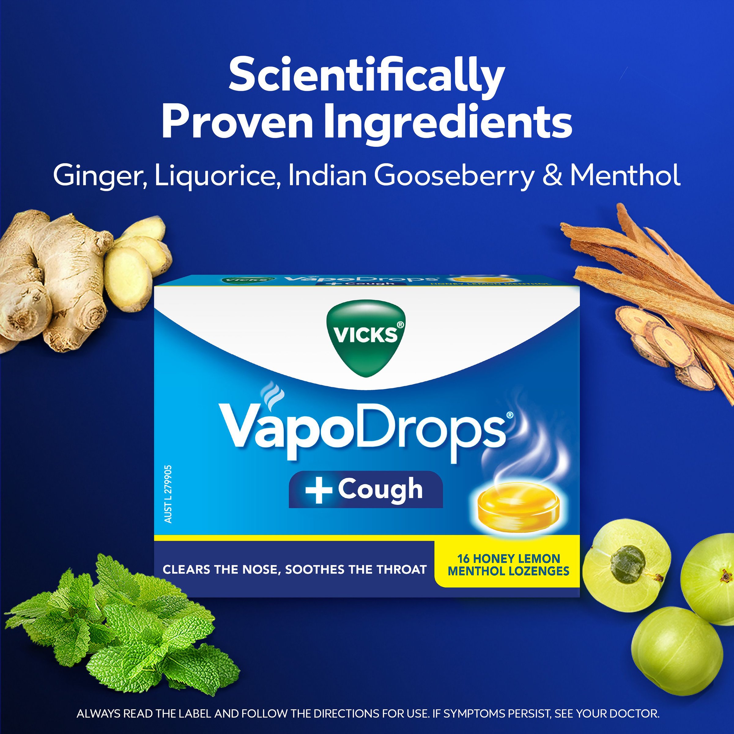 Vicks VapoDrop + Cough Orange Menthol 36 lozenges - Image 4