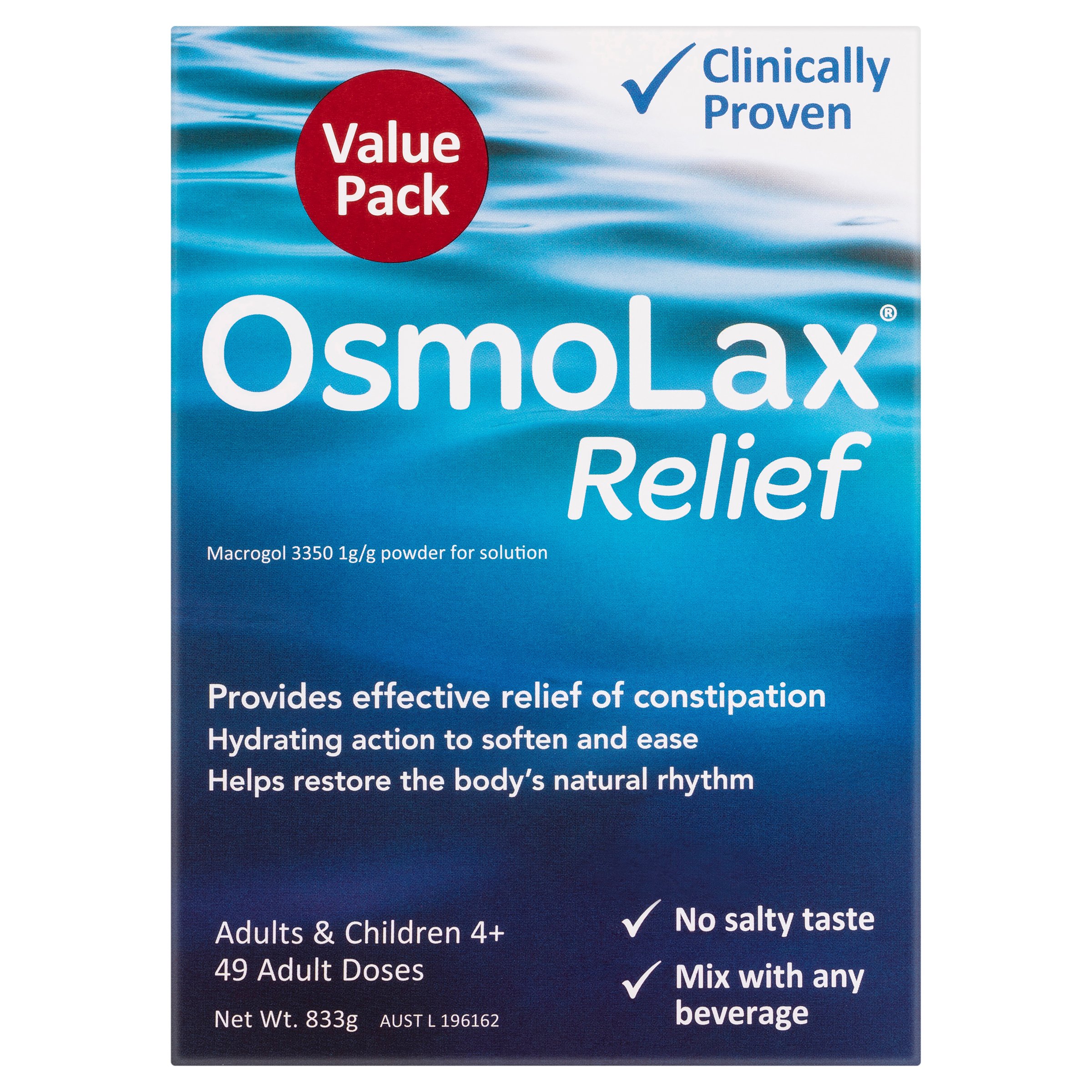 Osmolax Relief 833g