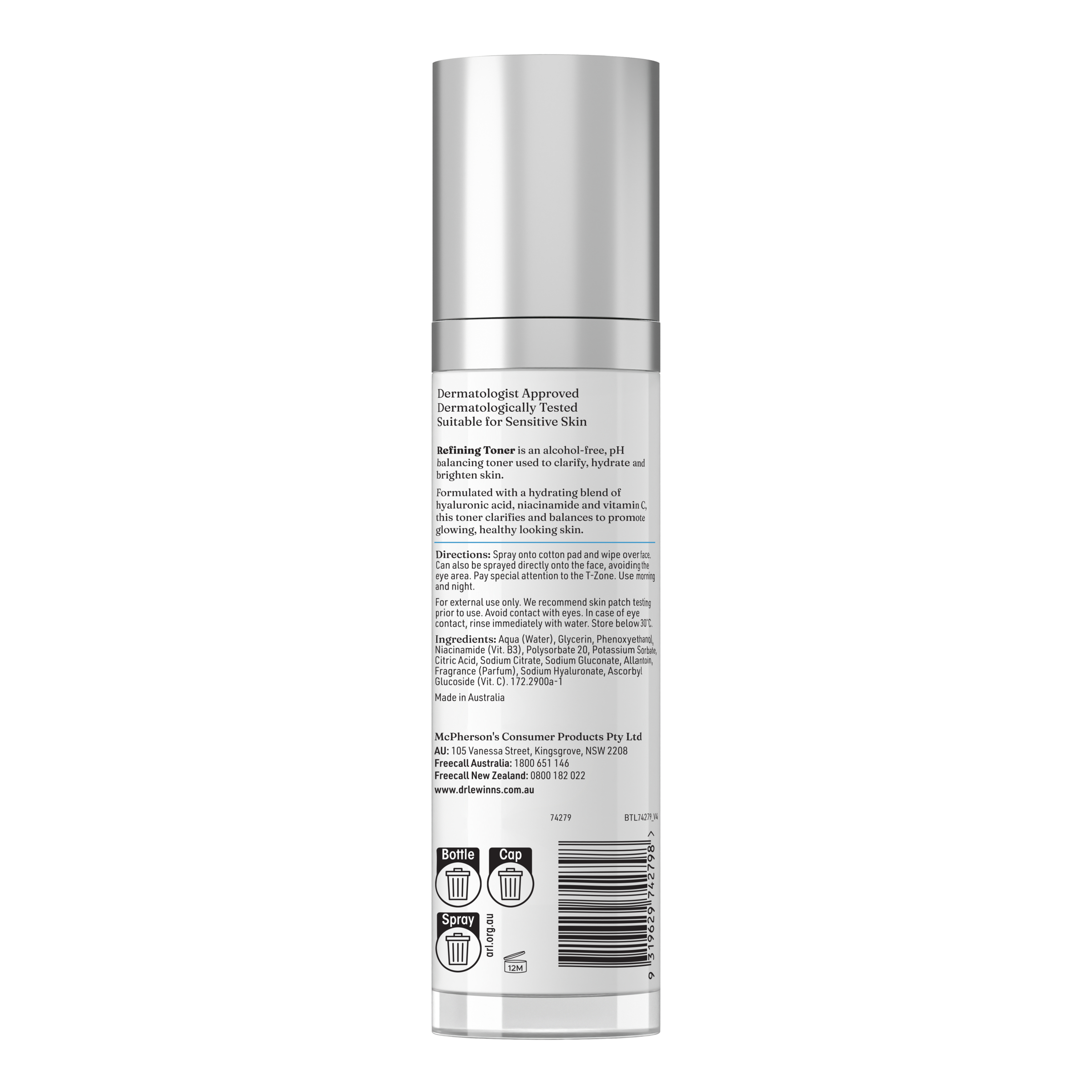 Dr. LeWinn's Cleanser Series Refining Toner 120ml - Image 2
