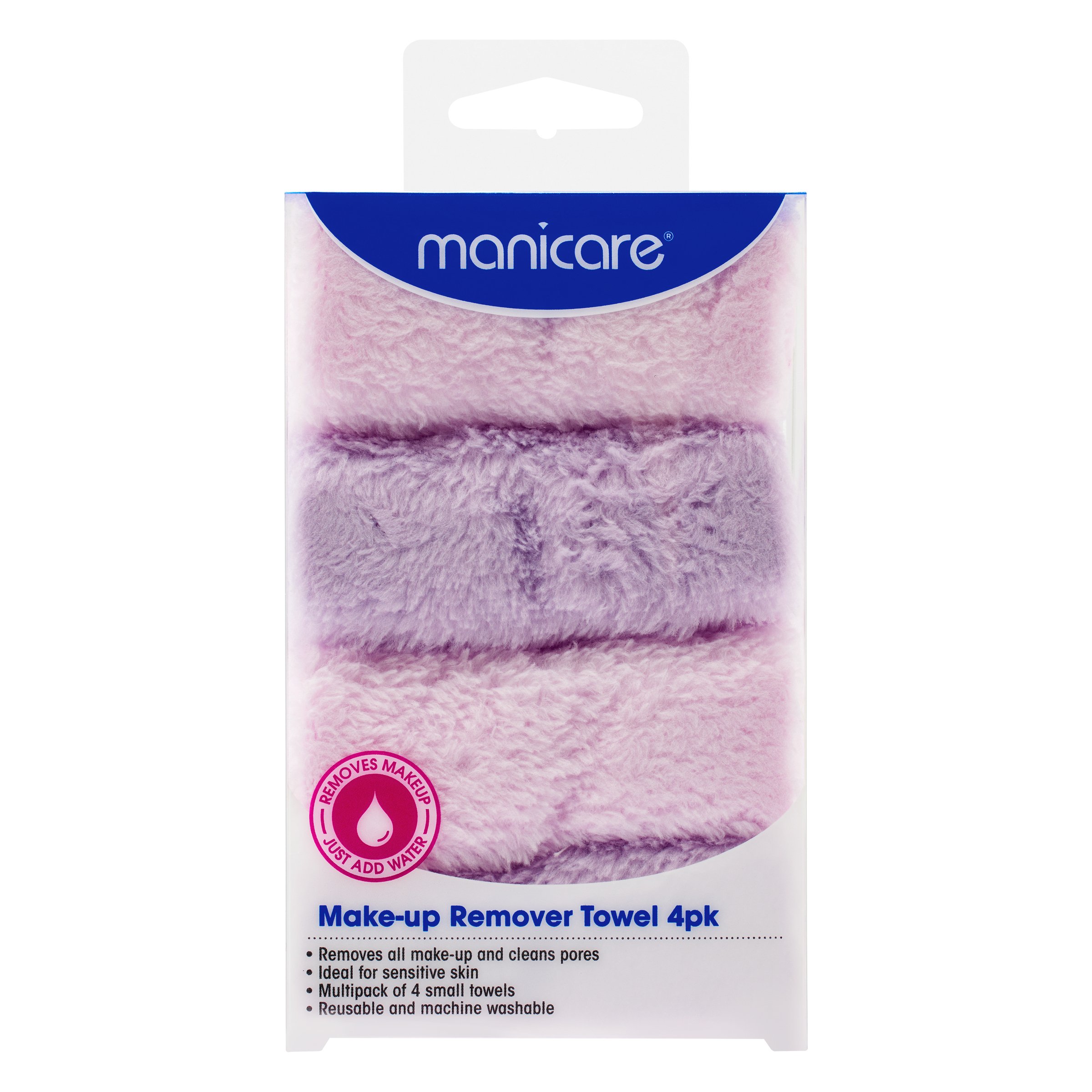 Manicare Make-Up Remover Towel 4 pack - Image 1