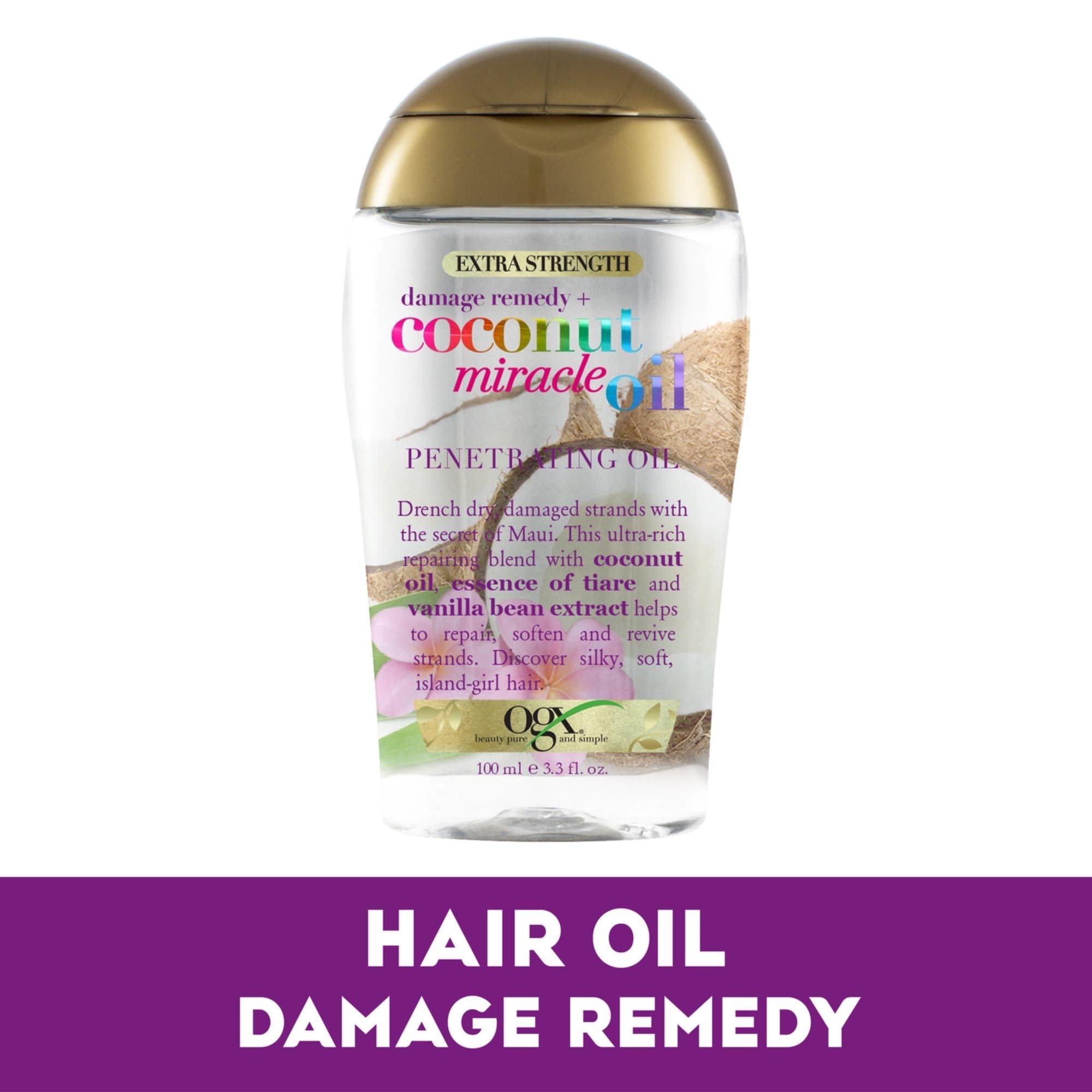 OGX Coconut Miracle Oil Penetrating Oil 100ml - Image 3