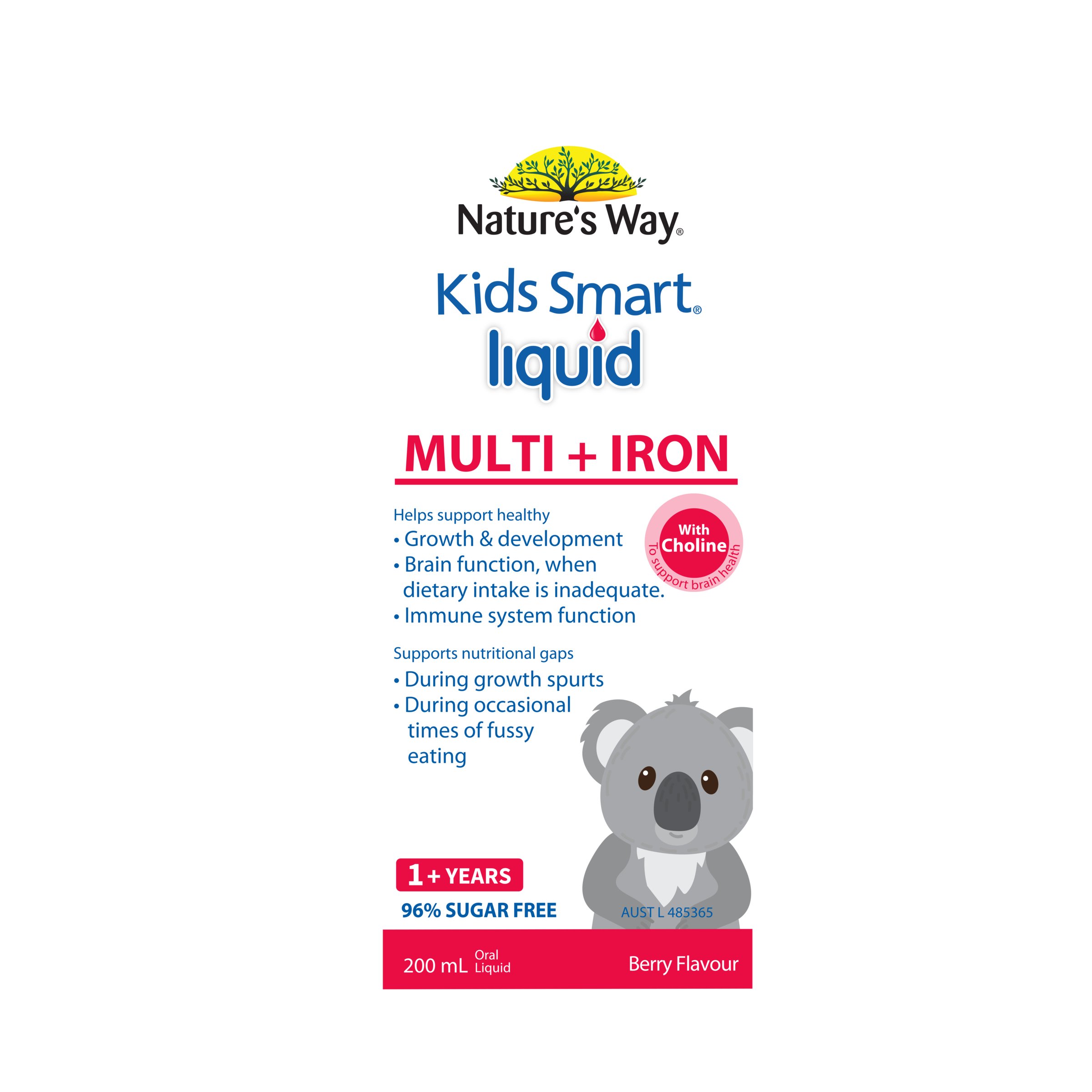 Nature's Way Kids Smart Liquid Multi + Iron 200ml - Image 1