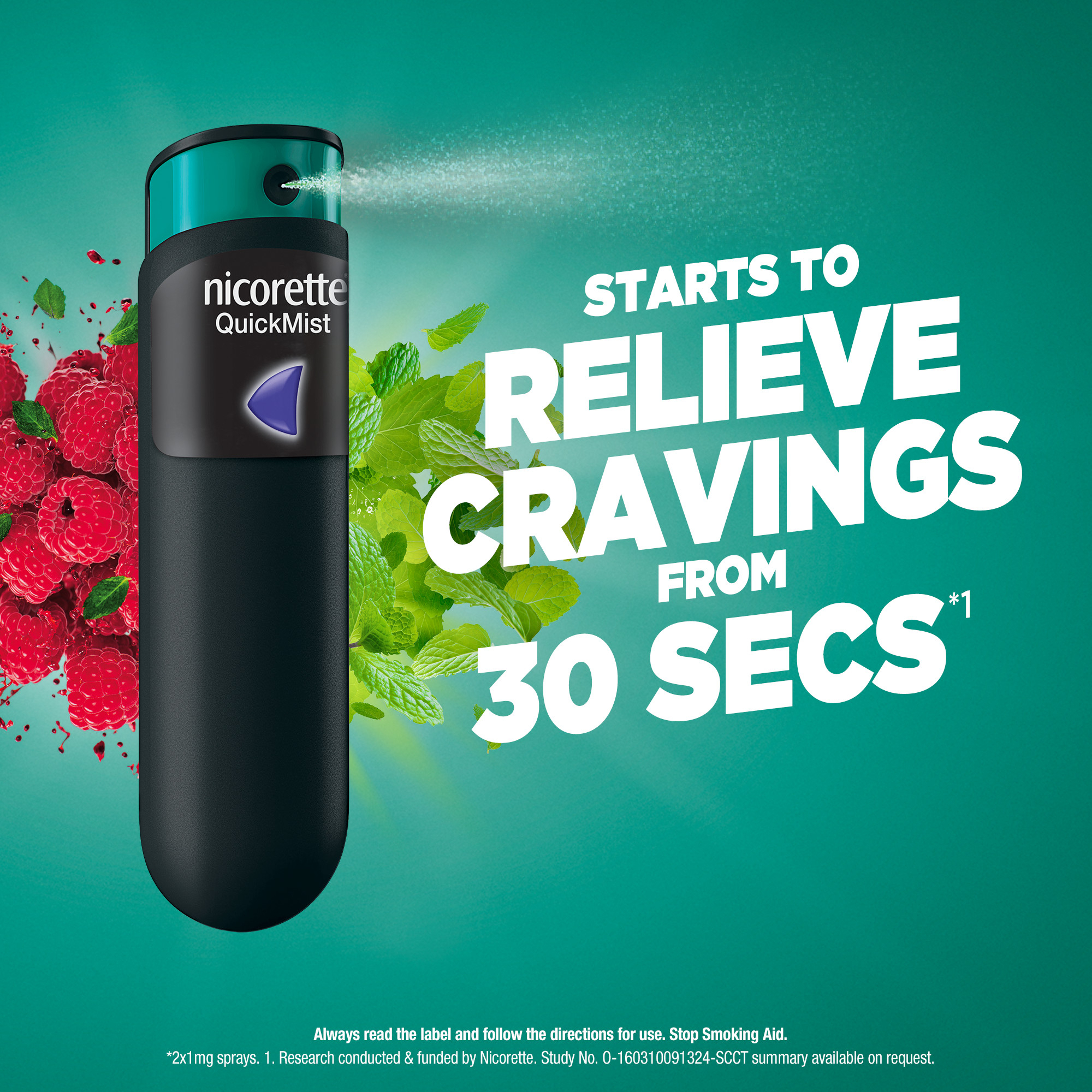 Nicorette Quick Mist Mouth Spray Cool Berry 1mg - 150 Doses - Image 4