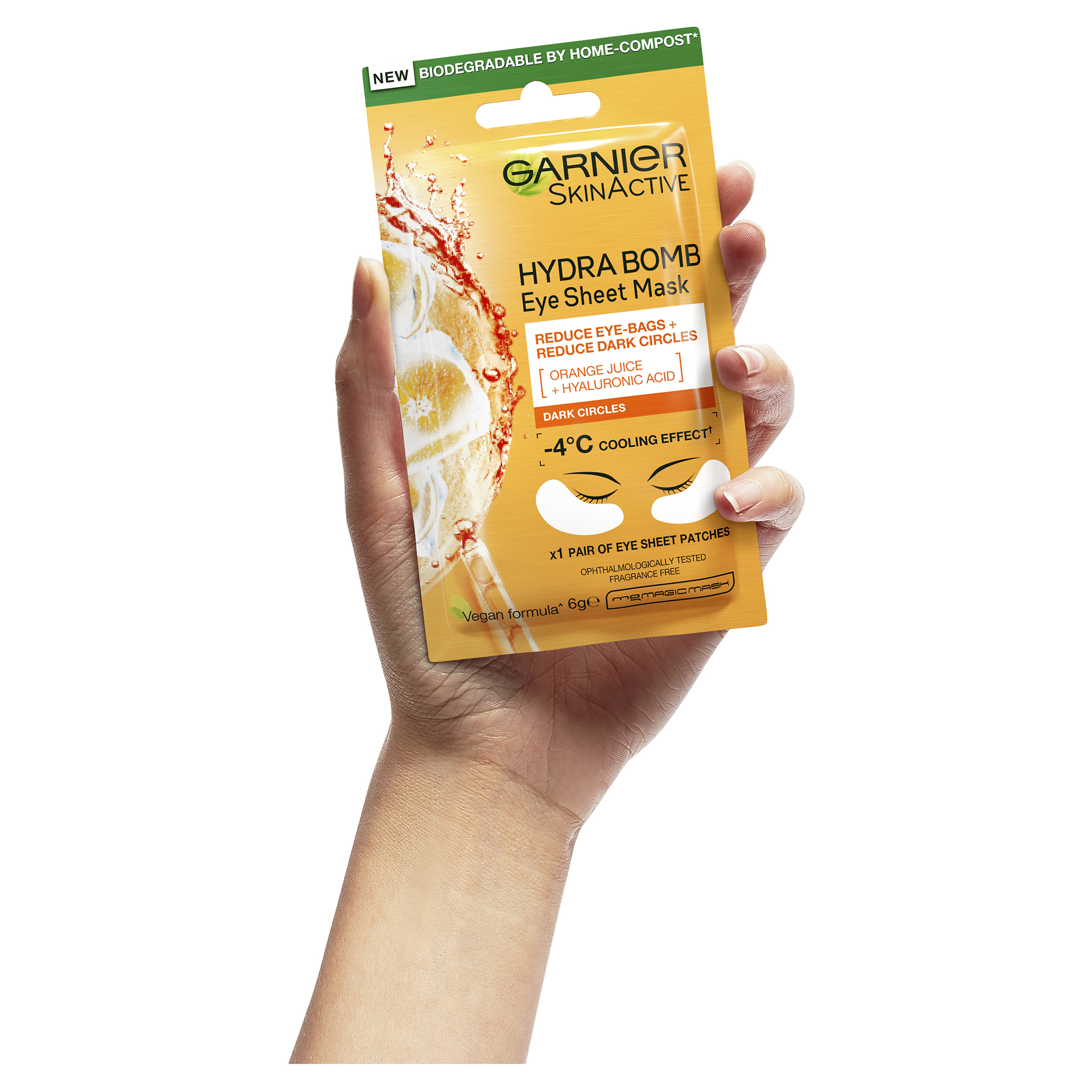Garnier Hydrabomb Eye Tissue Mask Orange 5ml - Image 4