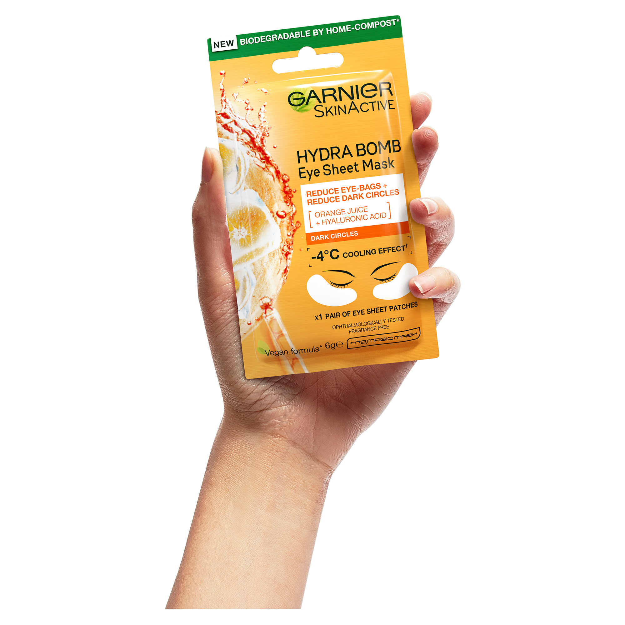 Garnier Hydrabomb Eye Tissue Mask Orange 5ml - Image 4