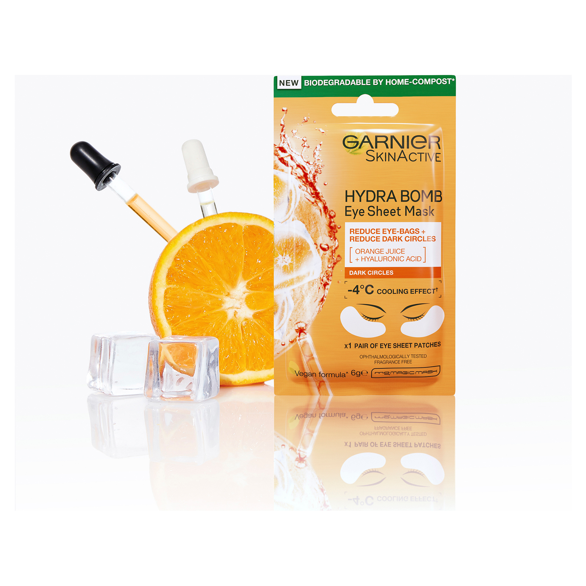 Garnier Hydrabomb Eye Tissue Mask Orange 5ml - Image 3