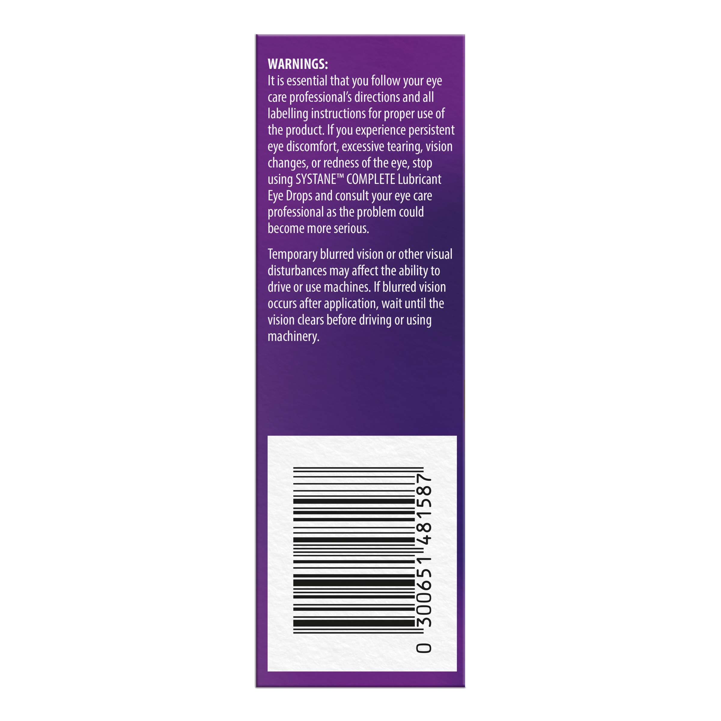 Systane Complete Lubrication Eye Drops 10ml - Image 3
