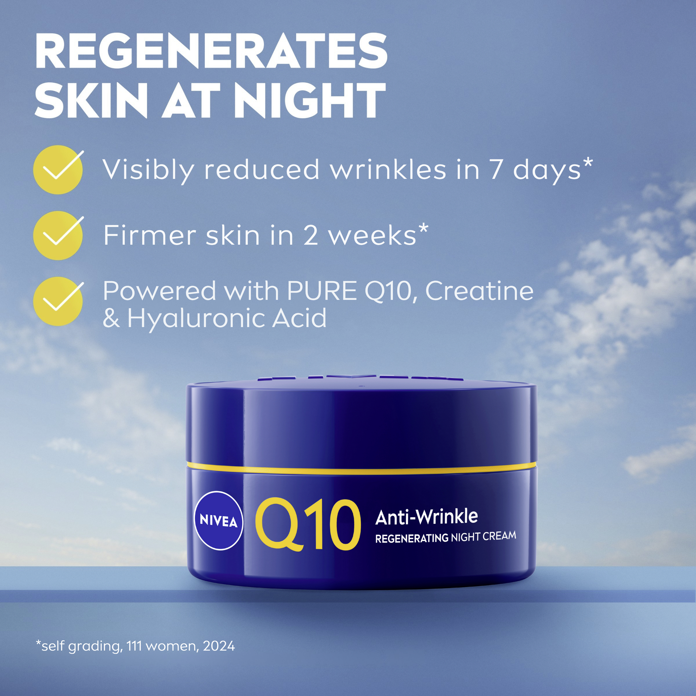 Nivea Q10 Anti-Wrinkle Replenishing Night Cream 50ml - Image 9