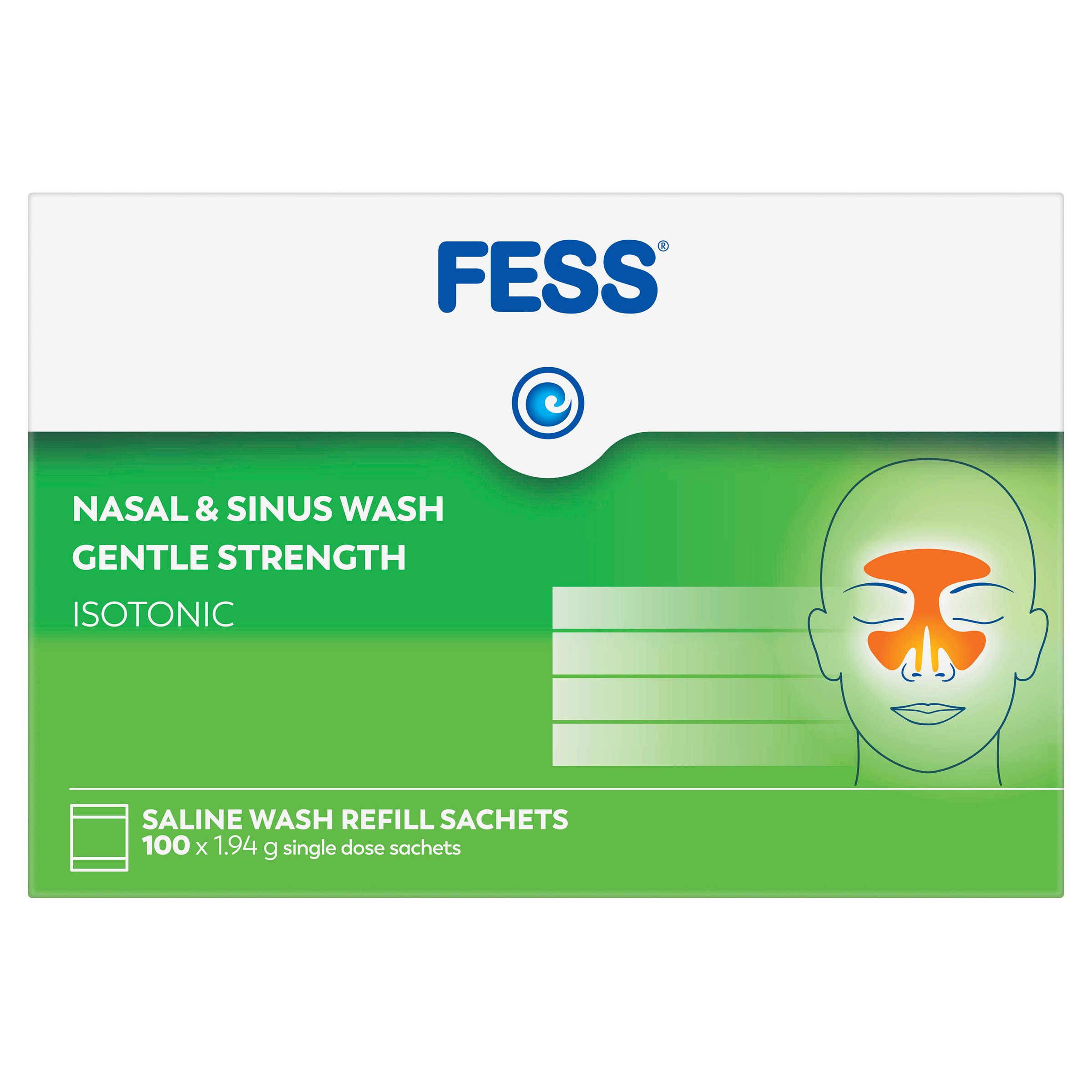 Fess Nasal & Sinus Wash Gentle Strength Refill 100 sachets - Image 7