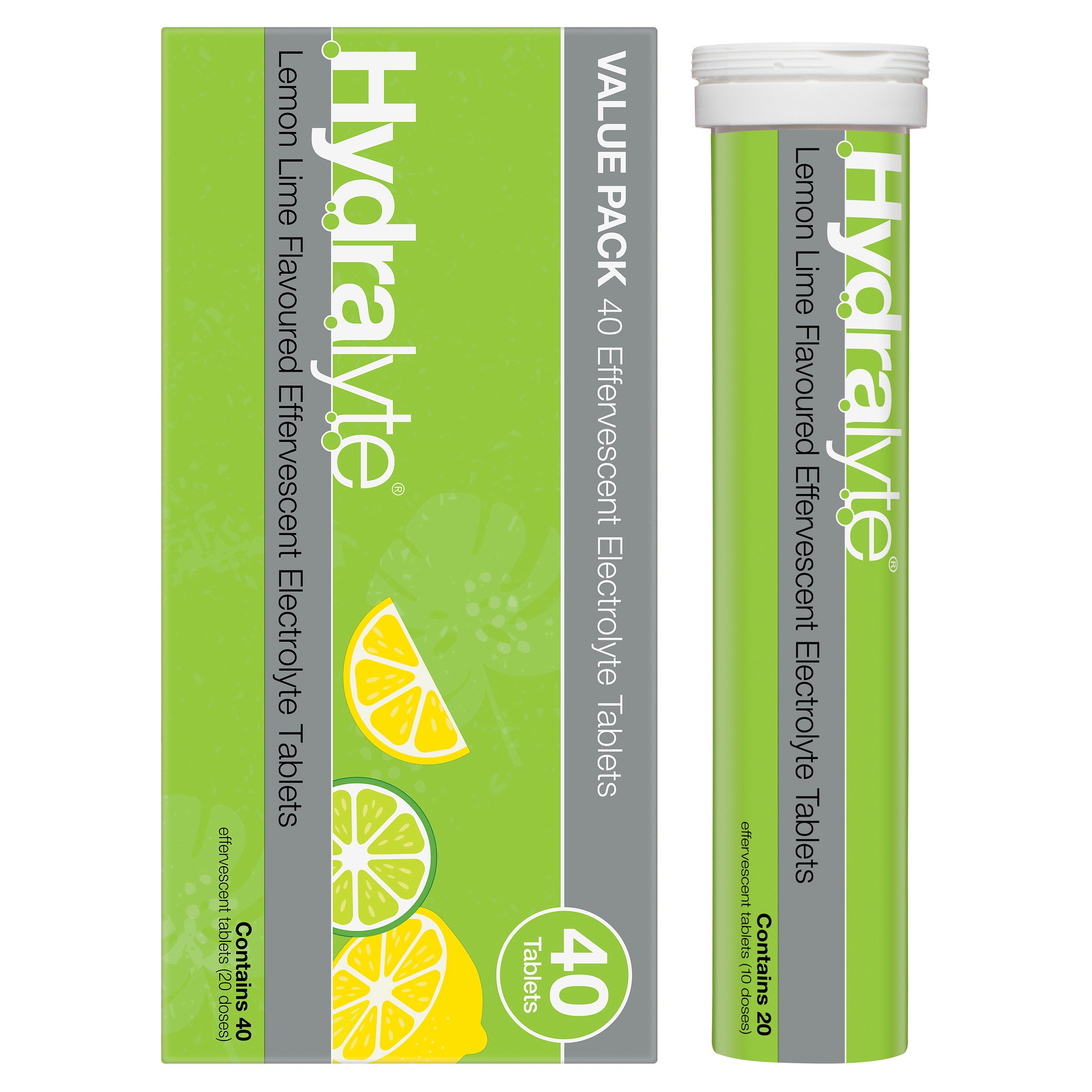 Hydralyte Effervescent Lemon Lime 40 tablets - Image 7