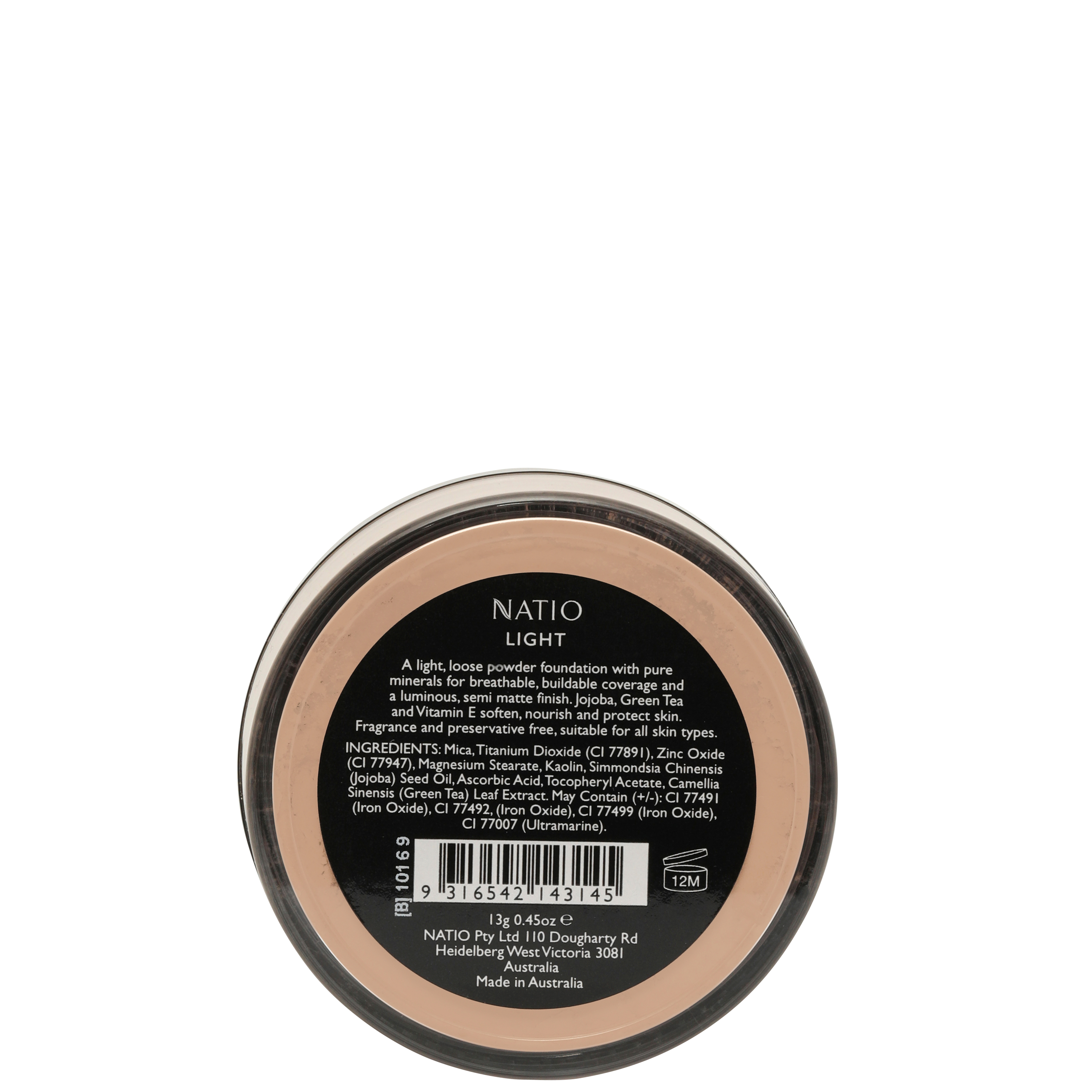 Natio Mineral Loose Foundation Light 10g - Image 5