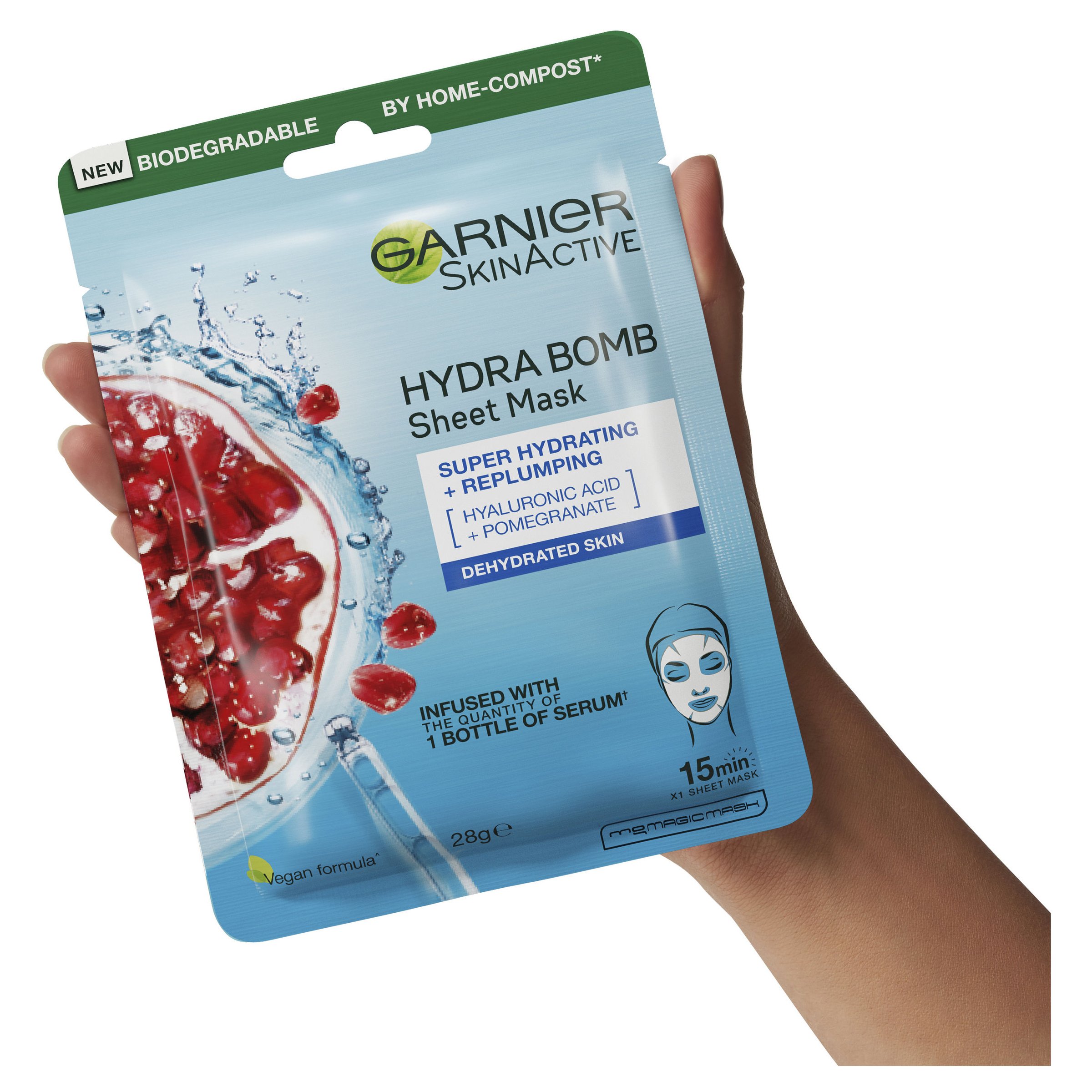 Garnier SkinActive Hydra Bomb Mask Pomegranate 32g - Image 6