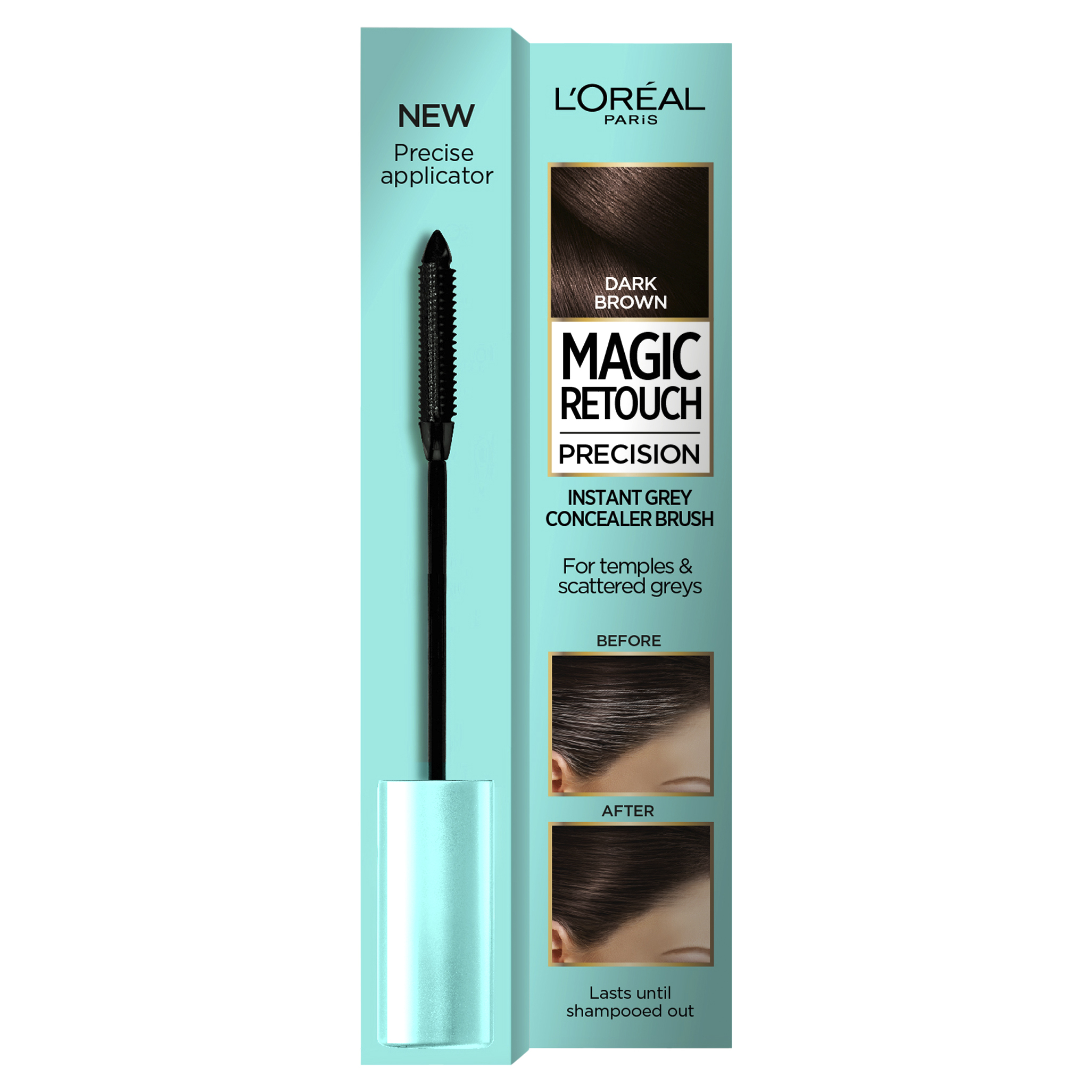 L'Oreal Paris Magic Retouch Precision 2 Dark Brown 8ml - Image 2