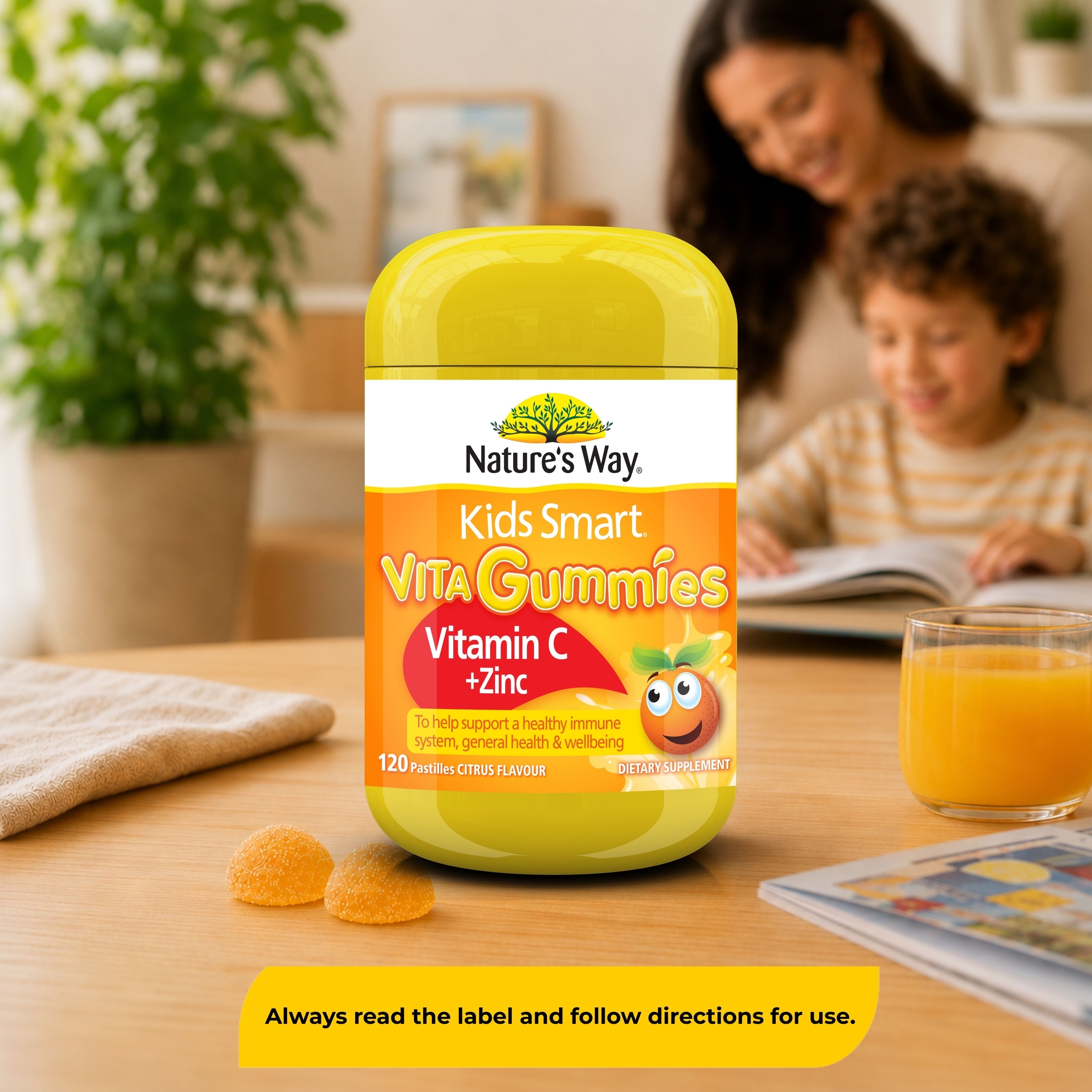 Nature's Way Kids Smart Vita Gummies Vitamin C + Zinc 120 pastilles - Image 6