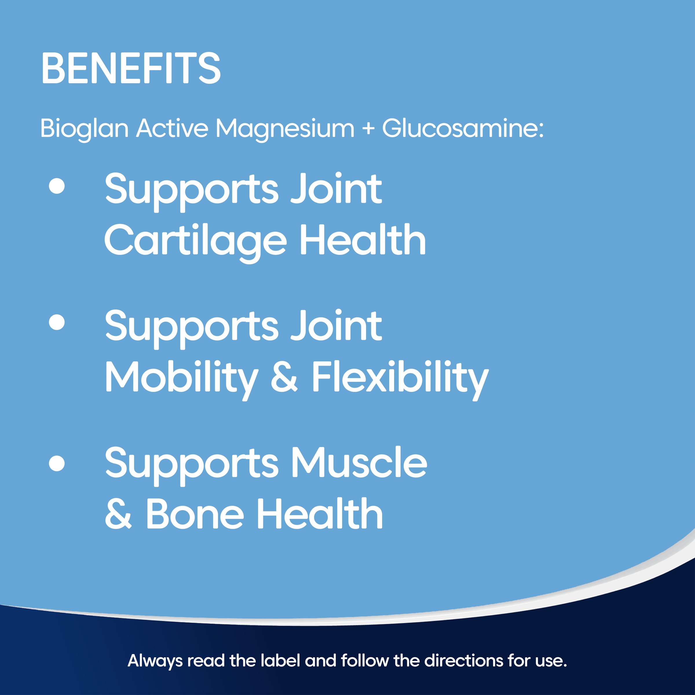 Bioglan Active Magnesium+Glucosamine 180 tablets - Image 5