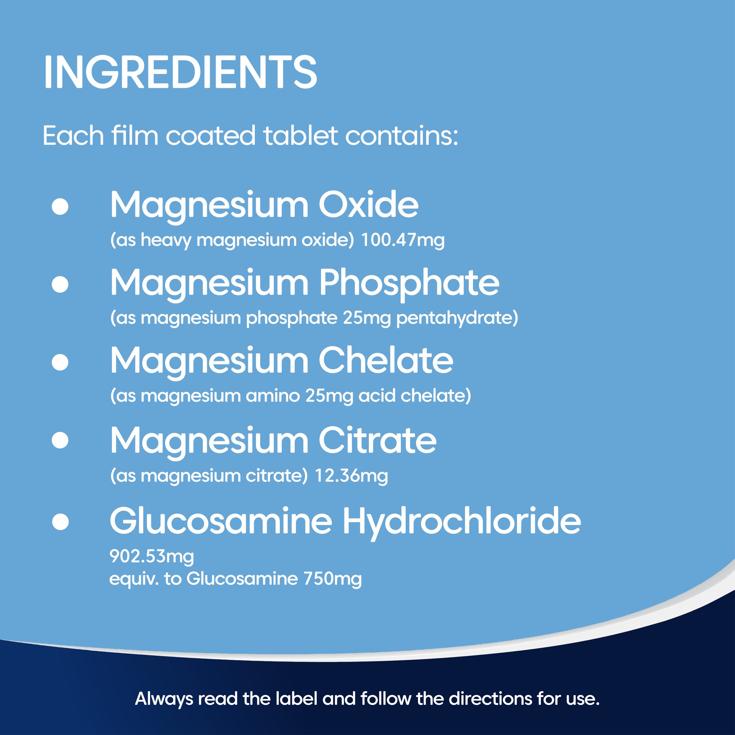Bioglan Active Magnesium+Glucosamine 180 tablets - Image 6