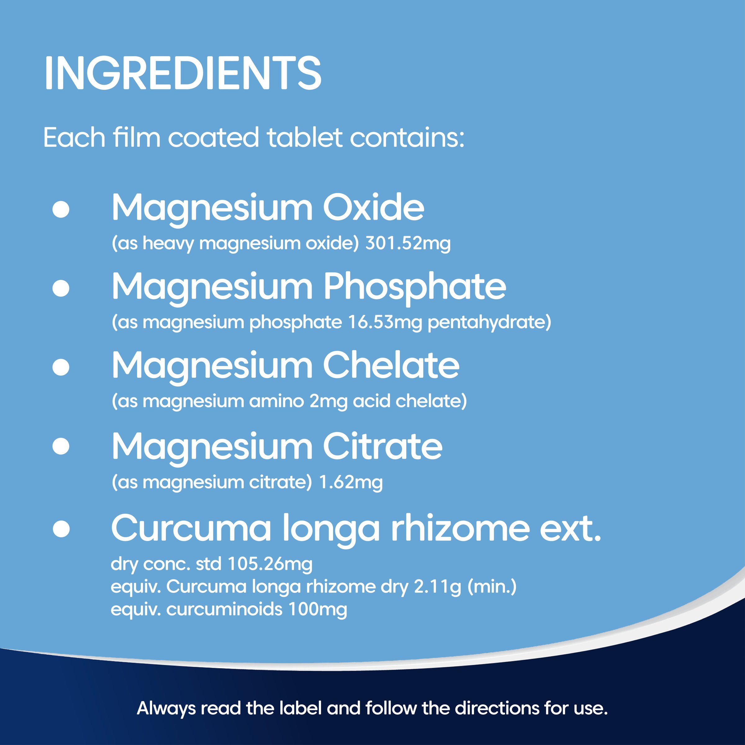 Bioglan Active Magnesium + Curcumin 120 tablets - Image 6
