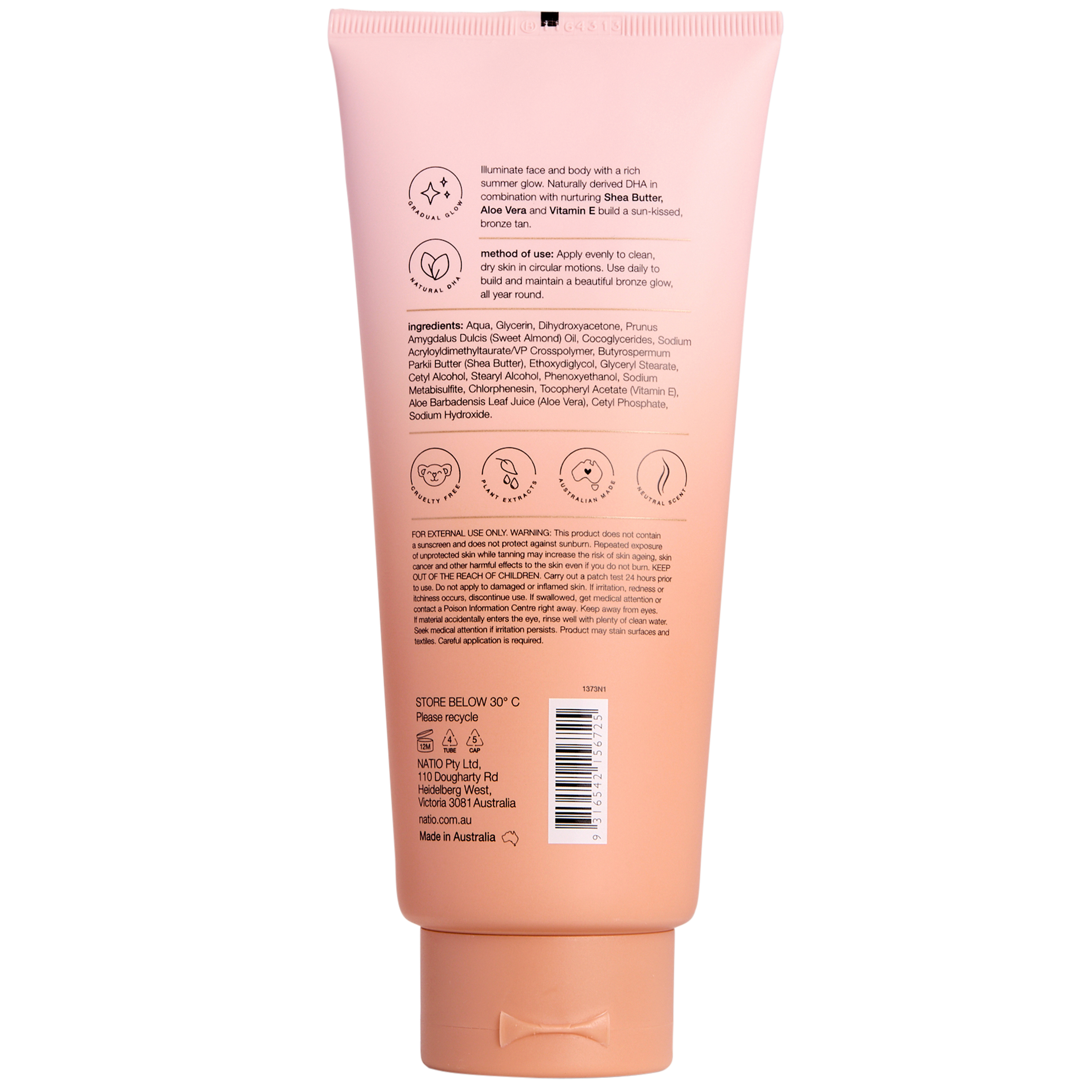 Natio Self Tan Mousse Medium To Dark 1 each - Image 2