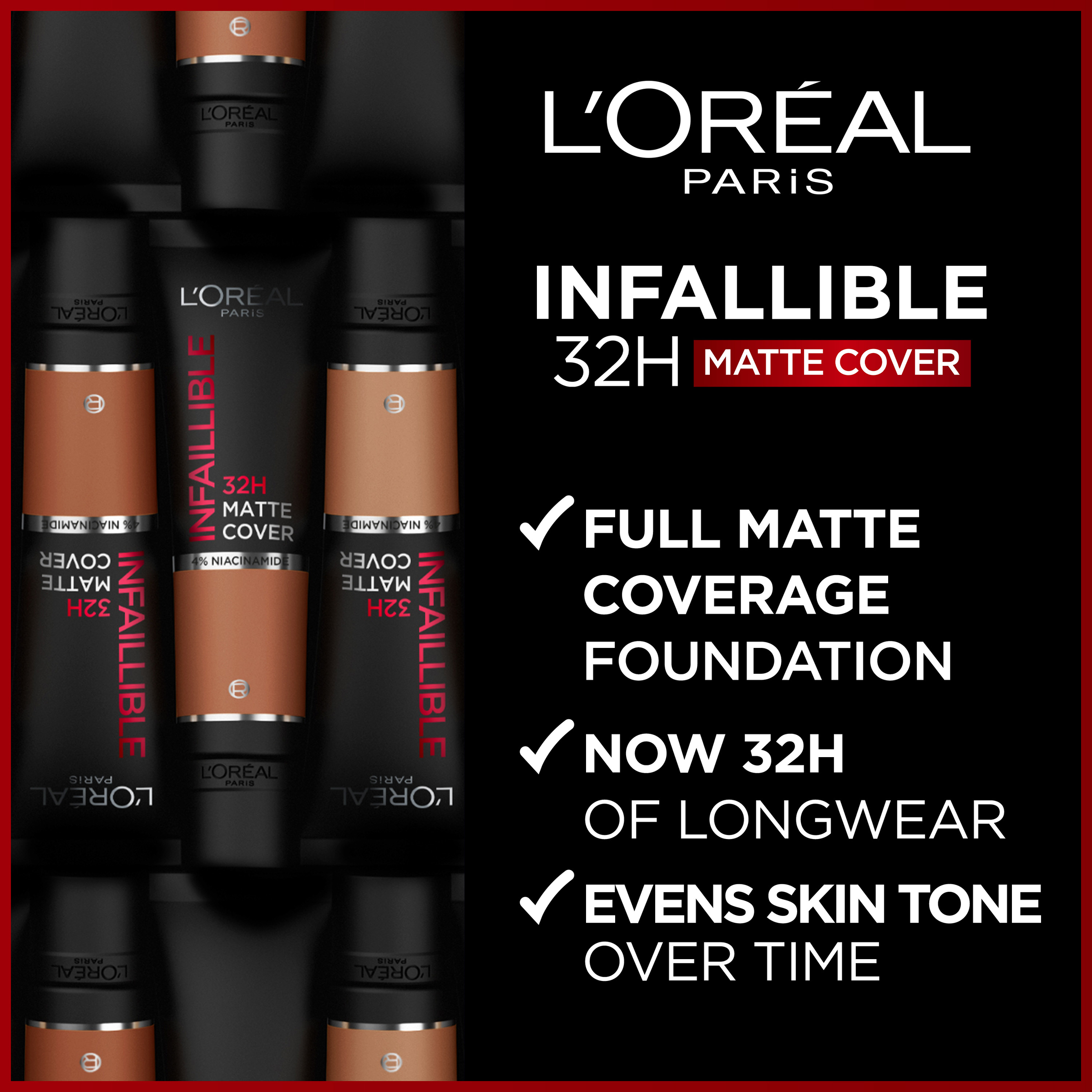 L'Oreal Paris Infallible Matte Cover Foundation 290 Golden Amber 1 each - Image 2